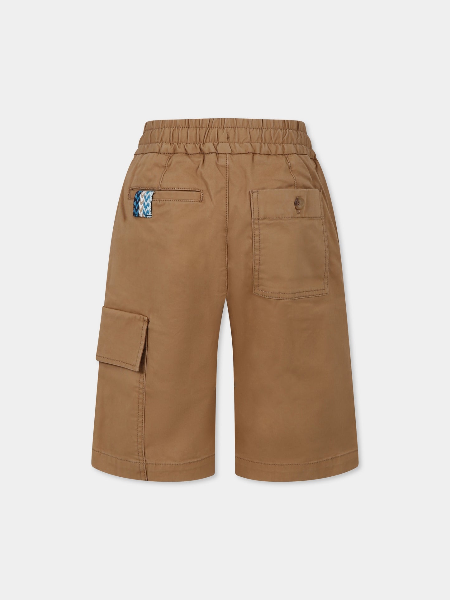 Shorts beige per bambino con logo,Lanvin Petite,N30081 280