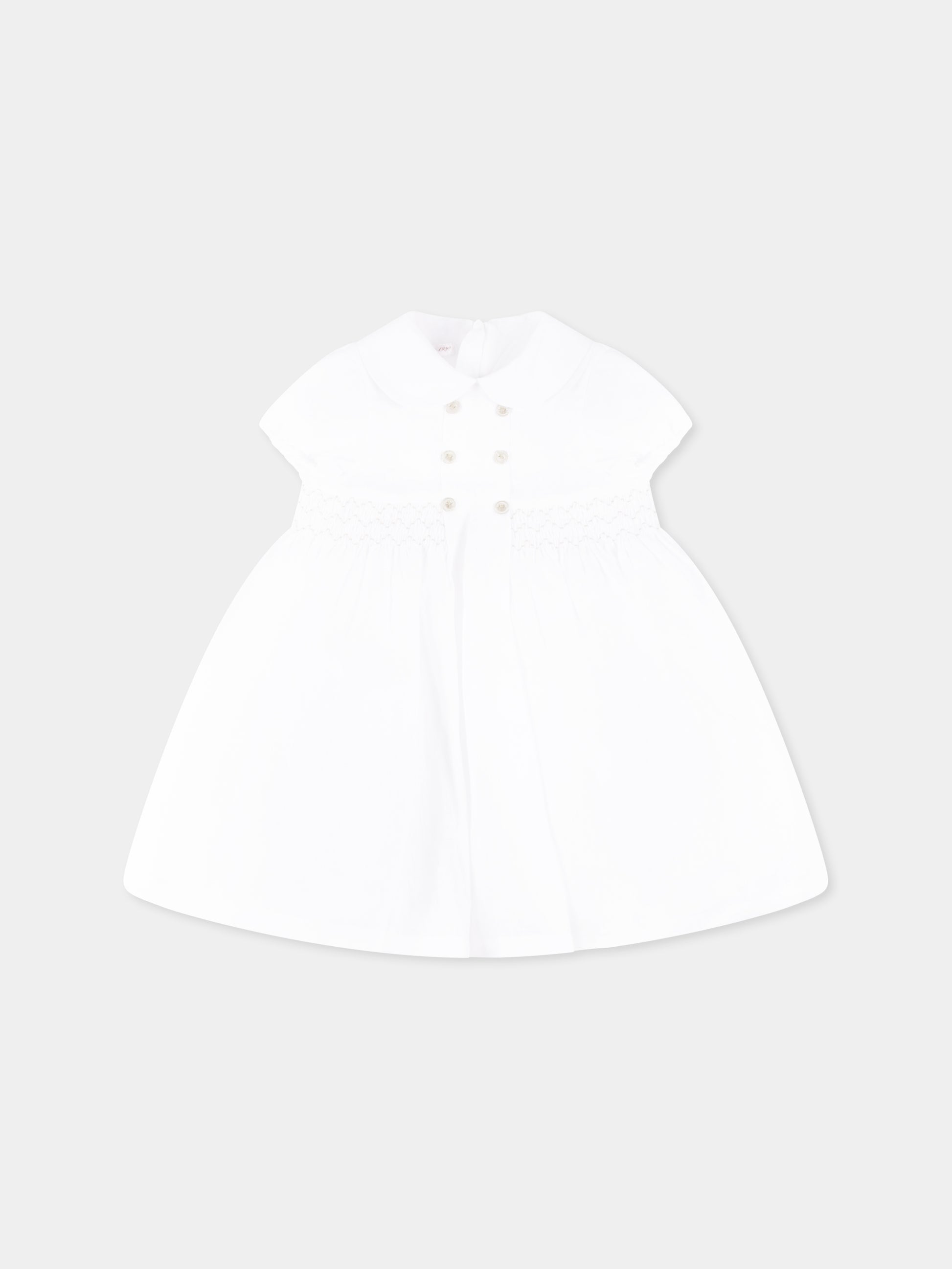 Vestito bianco per neonata,Mercadante 1939,M004 BIANCO