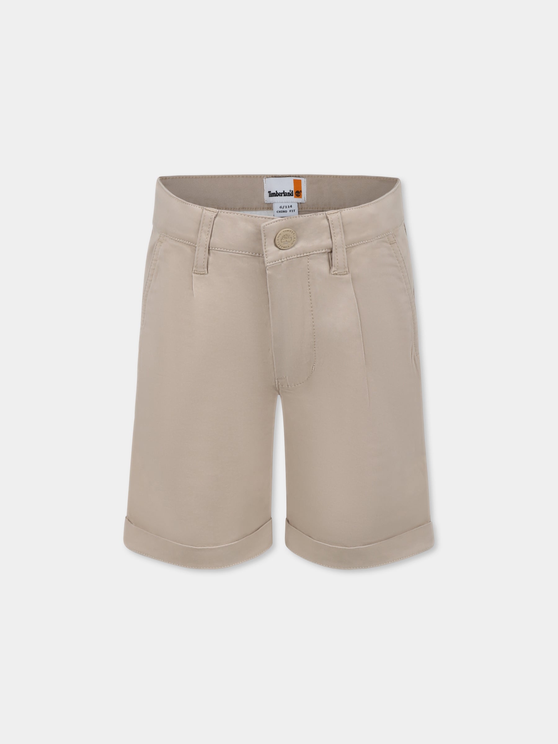 Shorts beige per bambino,Timberland,T60071 252