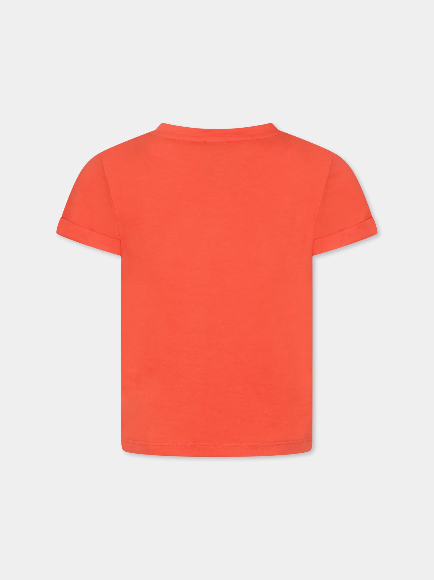 T-shirt rossa per bambina con logo e gelato,Sonia Rykiel Paris,A00175 402