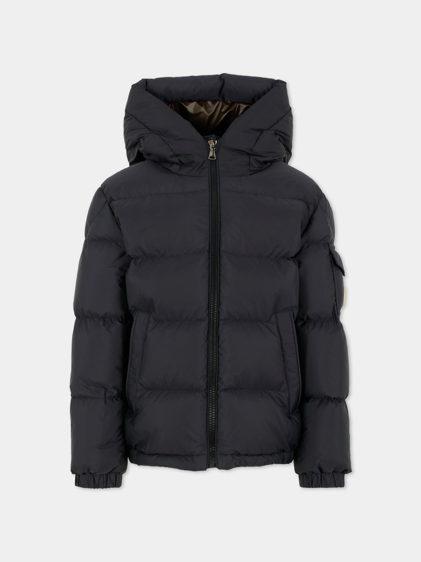 Piumino Eranu blu per bambino con logo,Moncler Kids,K2954 1A00081 53A5E 742