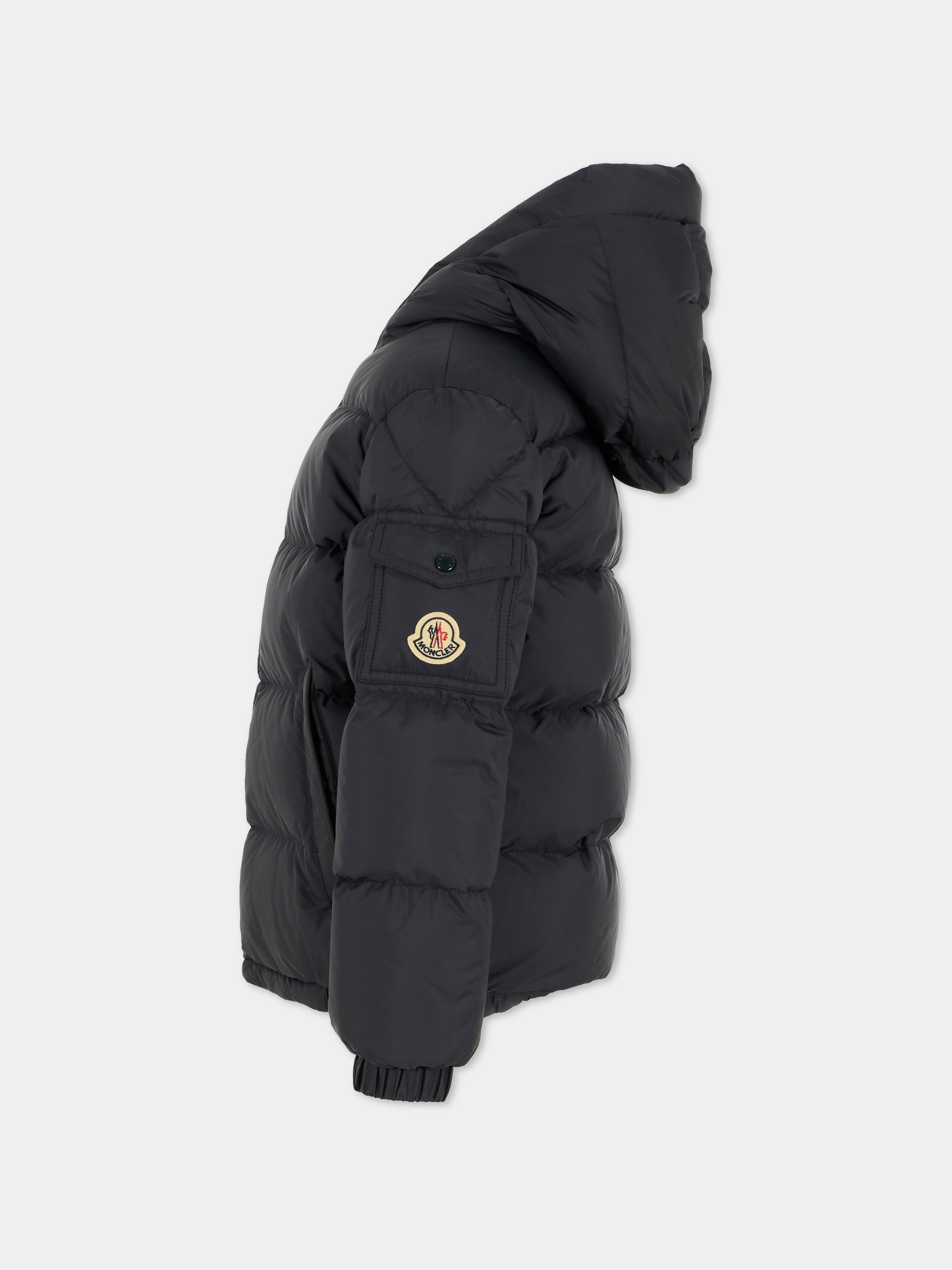Piumino Eranu blu per bambino con logo,Moncler Kids,K2954 1A00081 53A5E 742