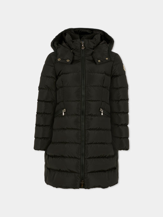 Piumino Charpal nero per bambina con logo,Moncler Kids,K2954 1C50210 54155 999