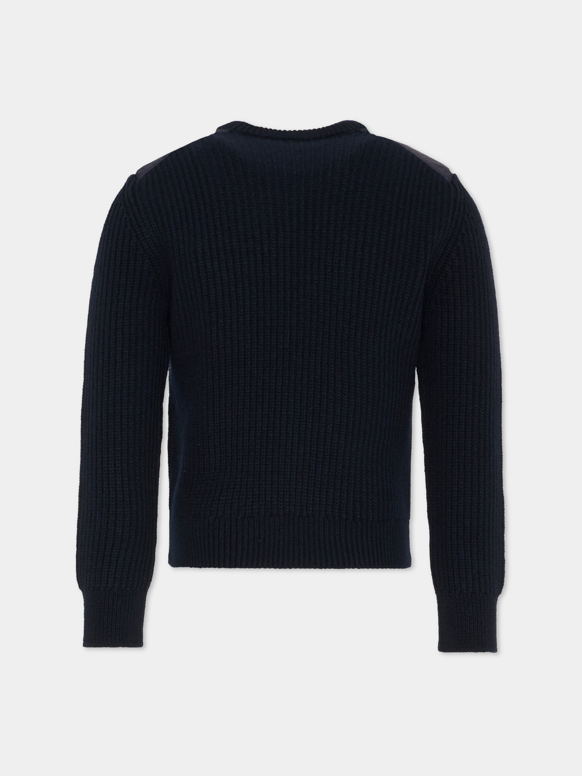 Maglione blu per bambino con logo,Moncler Kids,K2954 9C00010 M1241 742