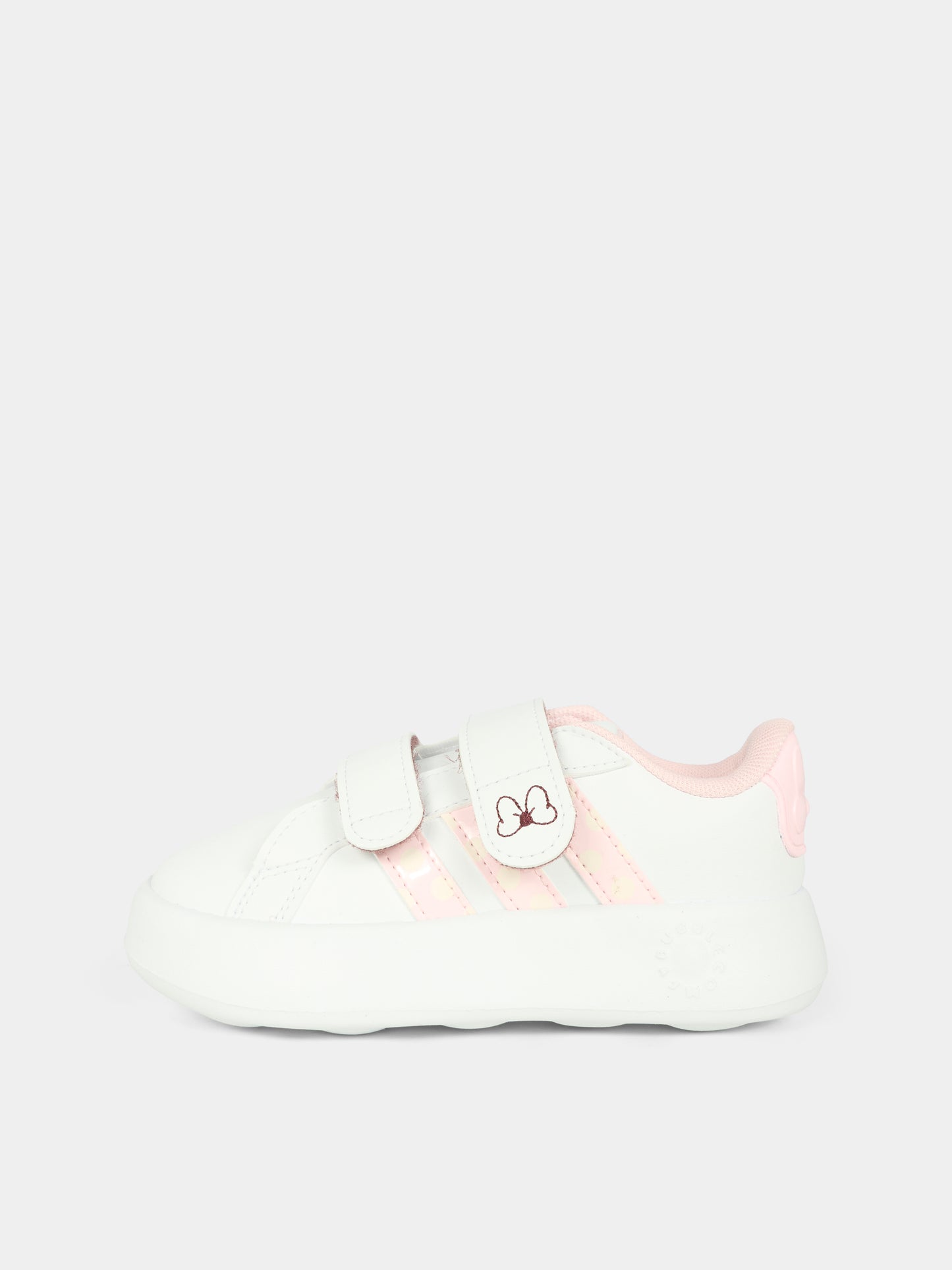 Sneakers Grand Court Minnie bianche per neonata e bambina con fiocco di Minnie,Adidas,JR8130
