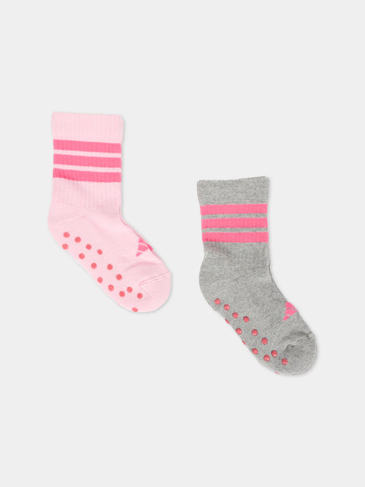 Set calze rosa per bambina con logo,Adidas,JW9794