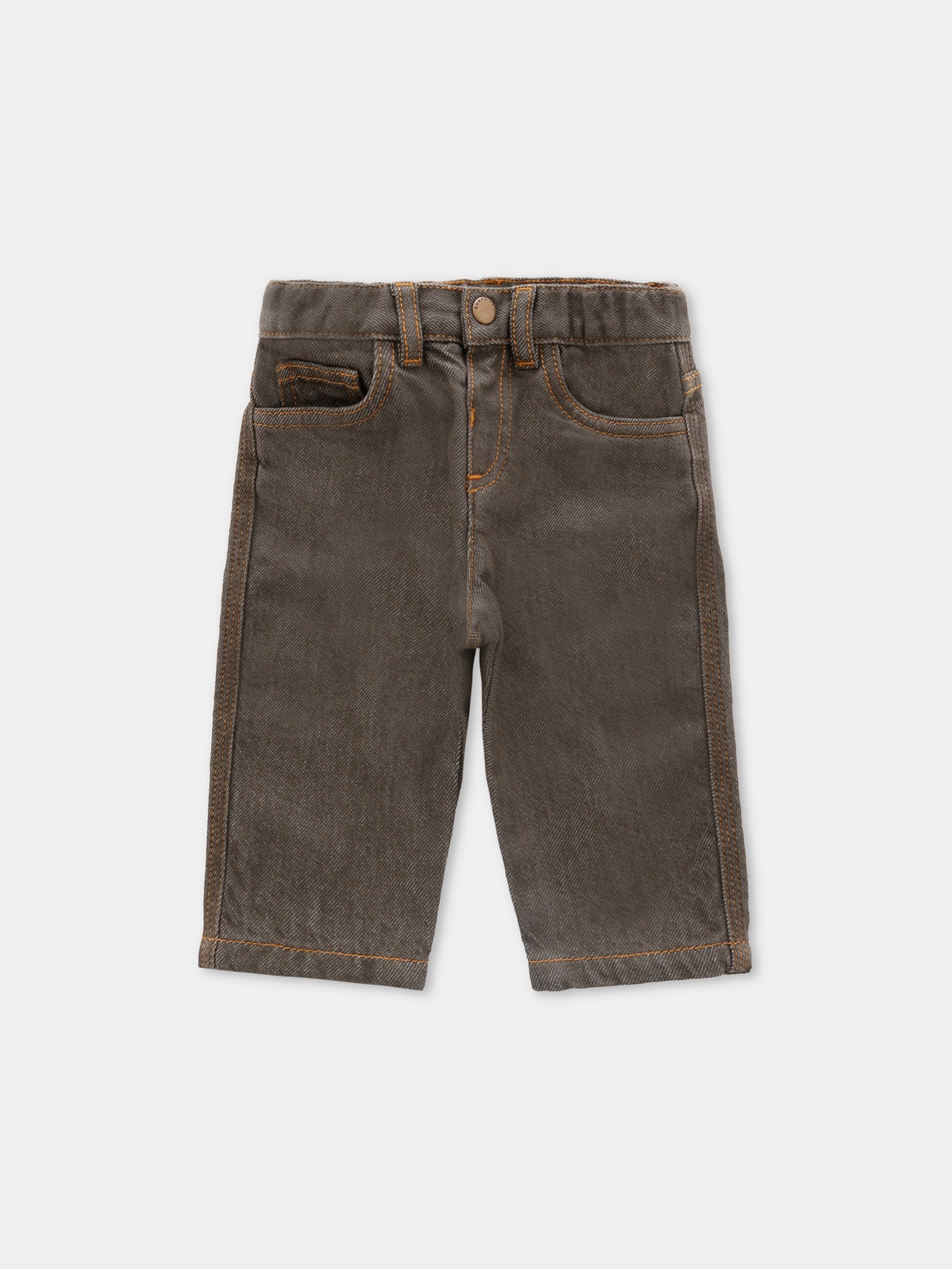 Pantaloni verdi per neonato con logo,Bonpoint,W05YPAW00006 046B