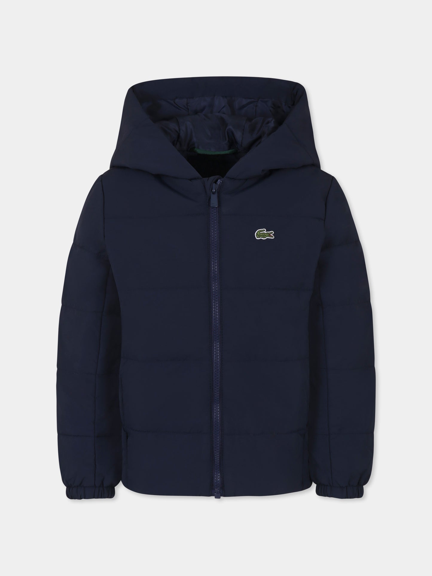 Piumino blu per bambino con coccodrillo,Lacoste,BJ1130 166
