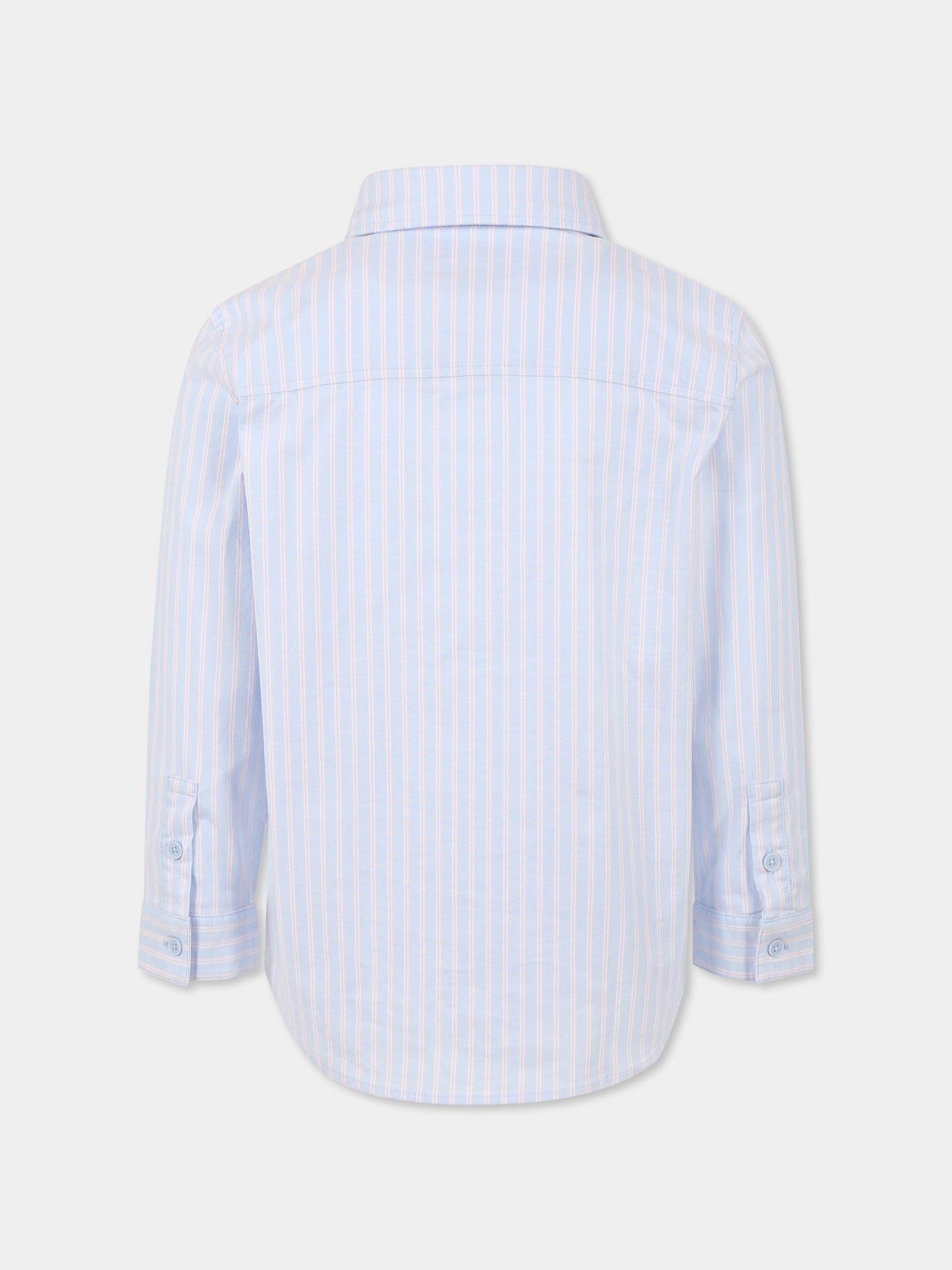 Camicia celeste per bambini con coccodrillo,Lacoste,CJ5201 191