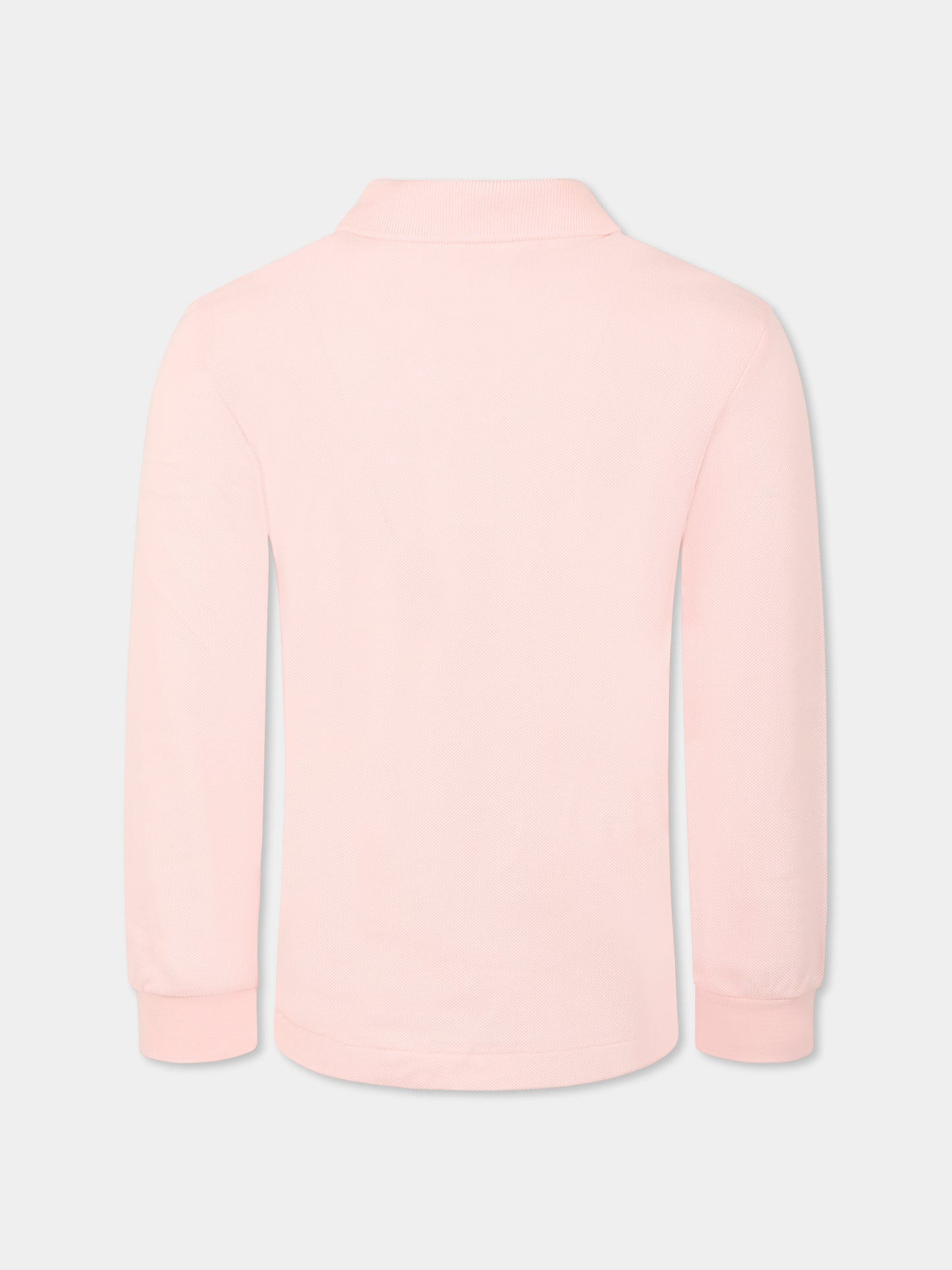 Polo rosa per bambini con coccodrillo,Lacoste,PJ8915 T03