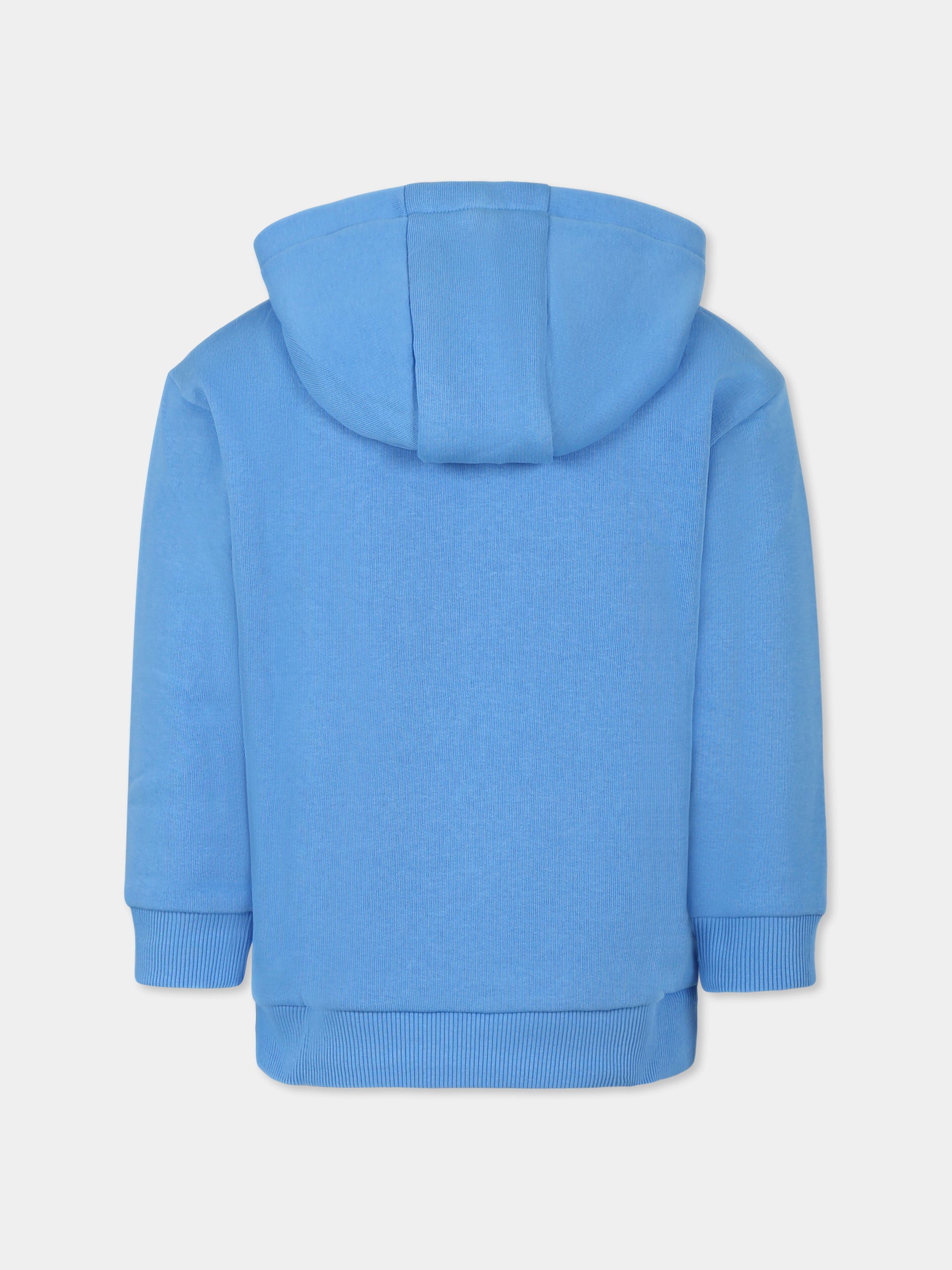 Felpa azzurra per bambino con coccodrillo,Lacoste,SJ5292 4XA