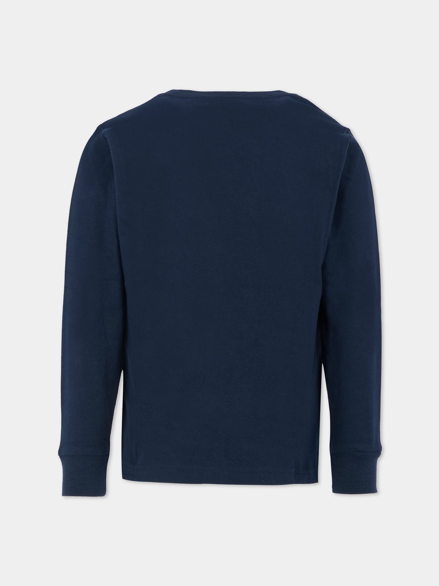 T-shirt blu per bambino con Polo Bear,Ralph Lauren Kids,981177001