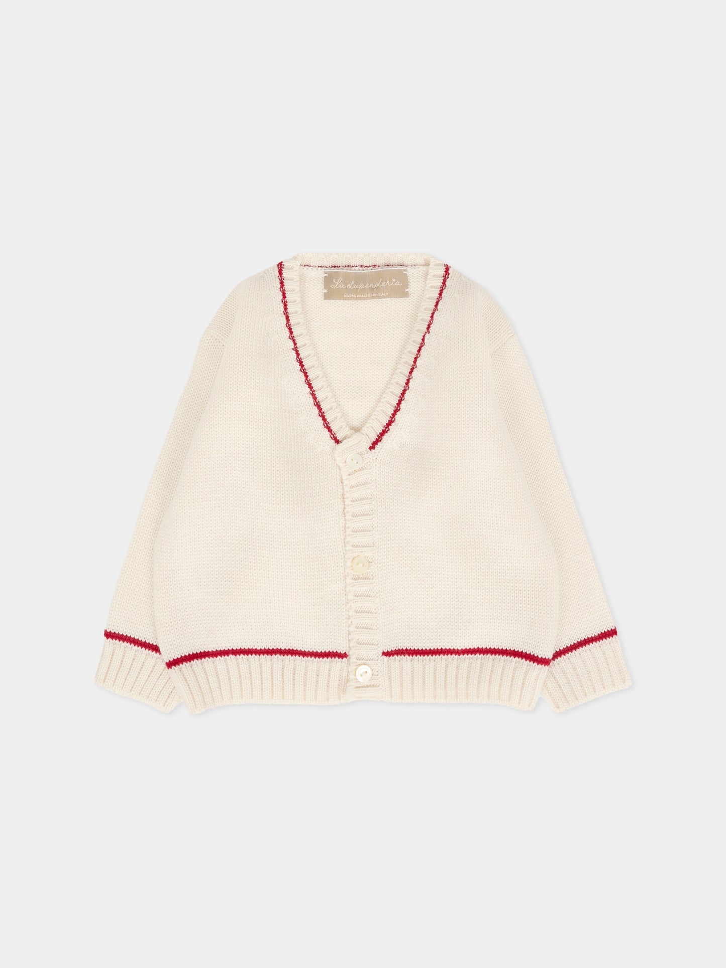 Cardigan avorio per neonato,La Stupenderia,1WCCR61 801-826