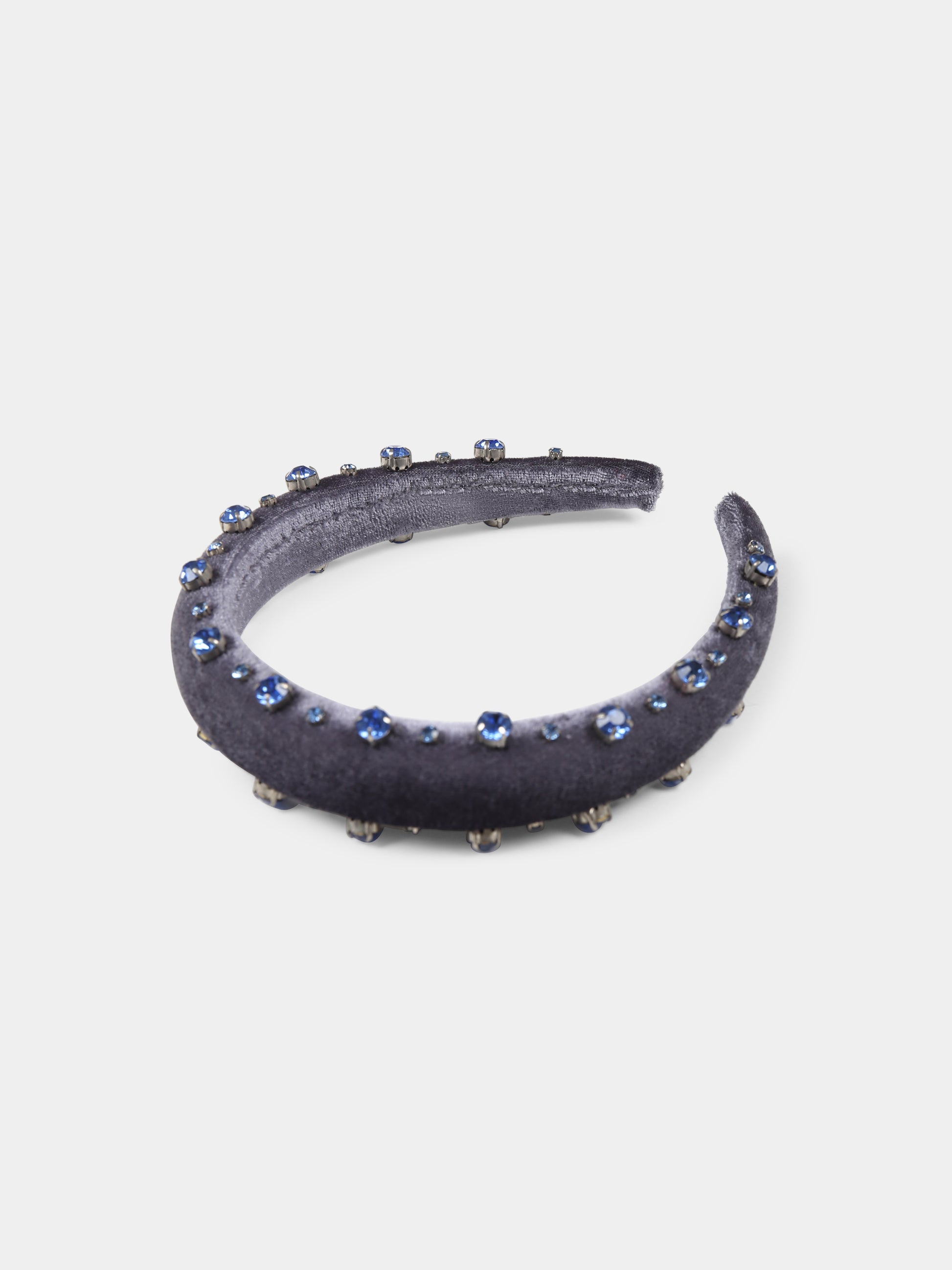 Cerchietto blu per bambina con cristalli,Làtara,1616