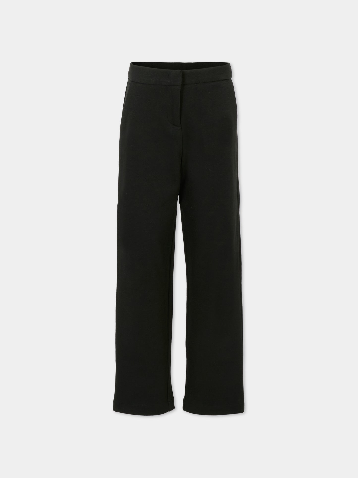 Pantaloni neri per bambina con cuore,Simonetta,SX6A40 F0198 930