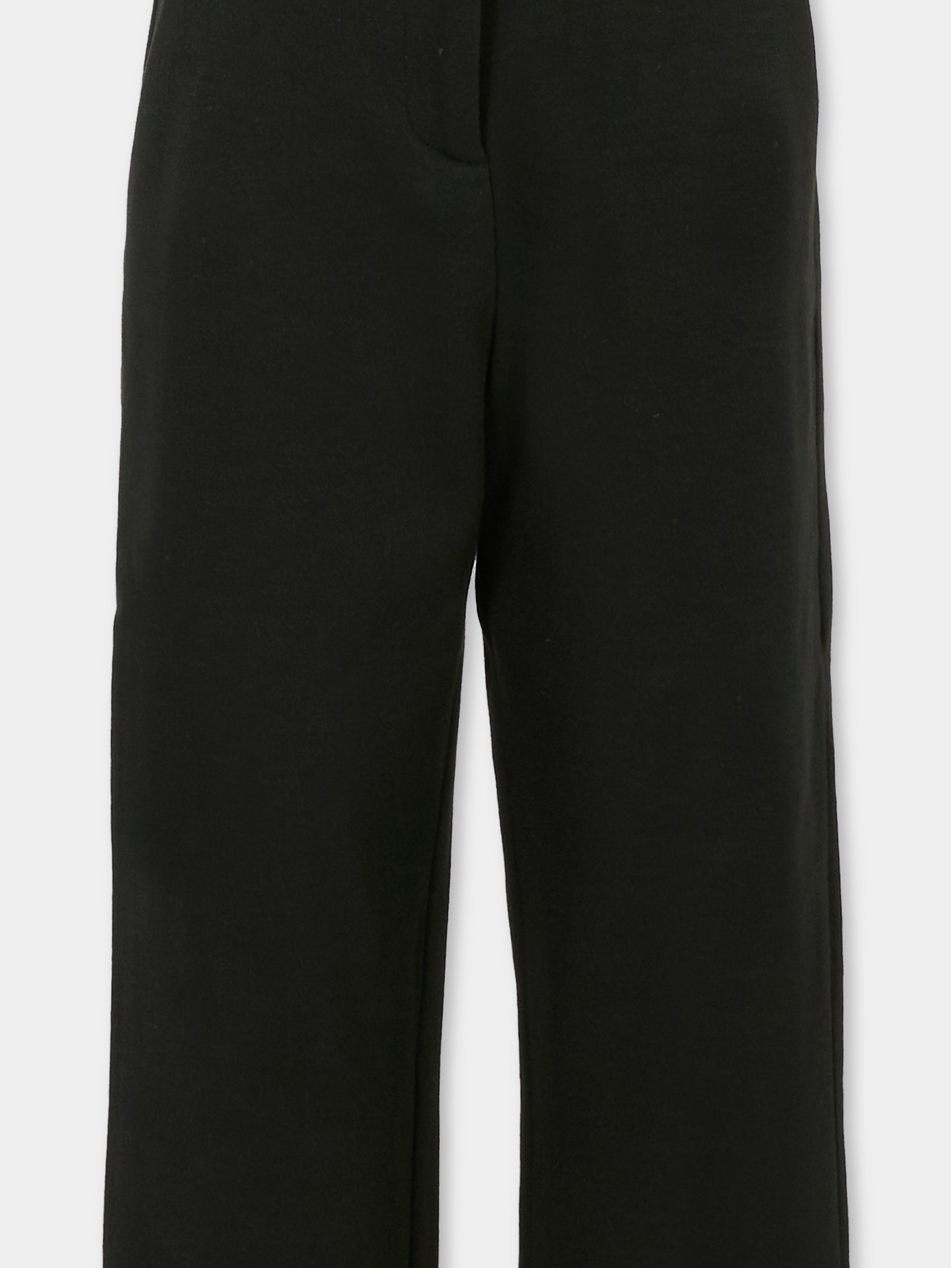 Pantaloni neri per bambina con cuore,Simonetta,SX6A40 F0198 930