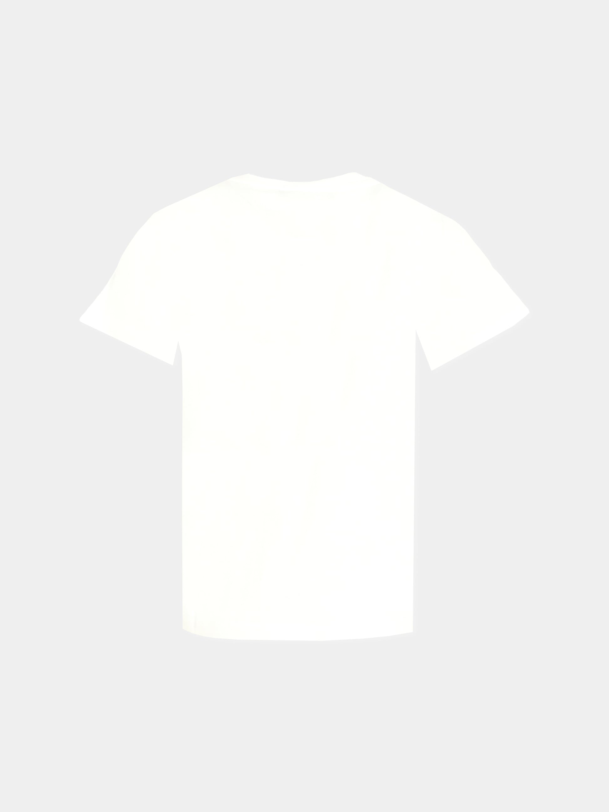 T-shirt bianca per bambina con catena e logo ricamati,Balmain Kids,BX8B71-Z3186 100OR