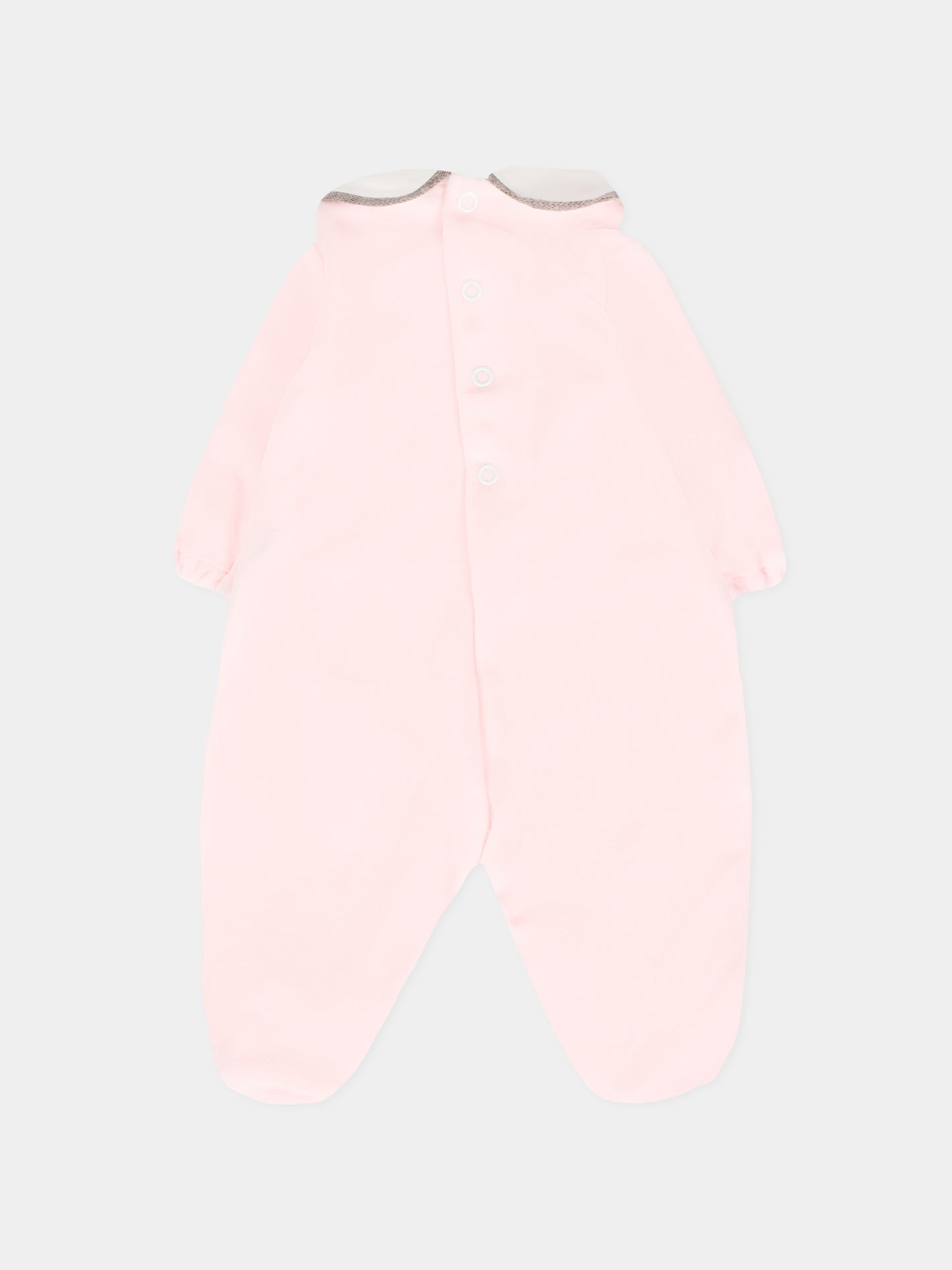 Tutina rosa per neonata con scritta Eccomi,Little Bear,2028 ROSA/TORTA