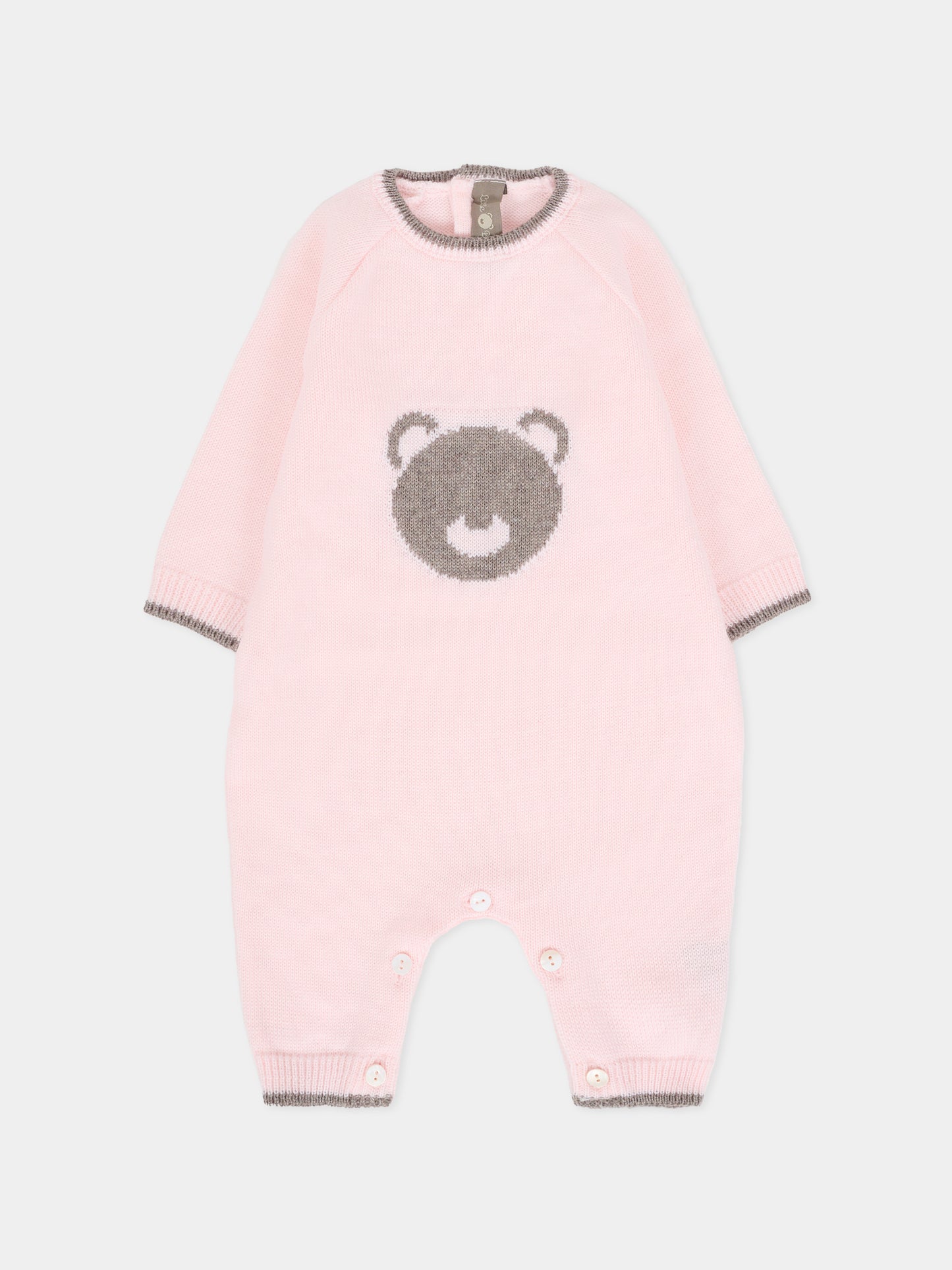 Tutina rosa per neonata con orso,Little Bear,2110 CIPRIA/TORTORA