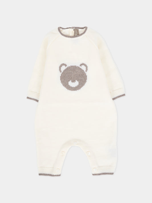 Tutina avorio per neonati con orso,Little Bear,2110 LATTE/TORTORA