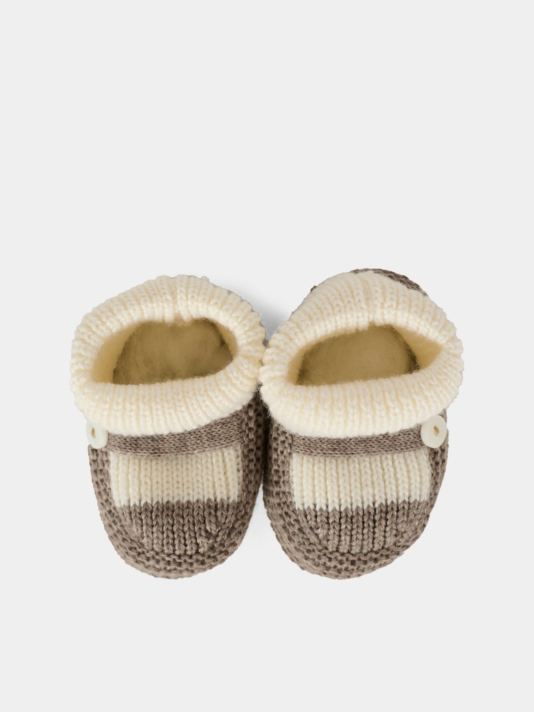 Babbucce avorio per neonati,Little Bear,2138 LATTE/TORTORA