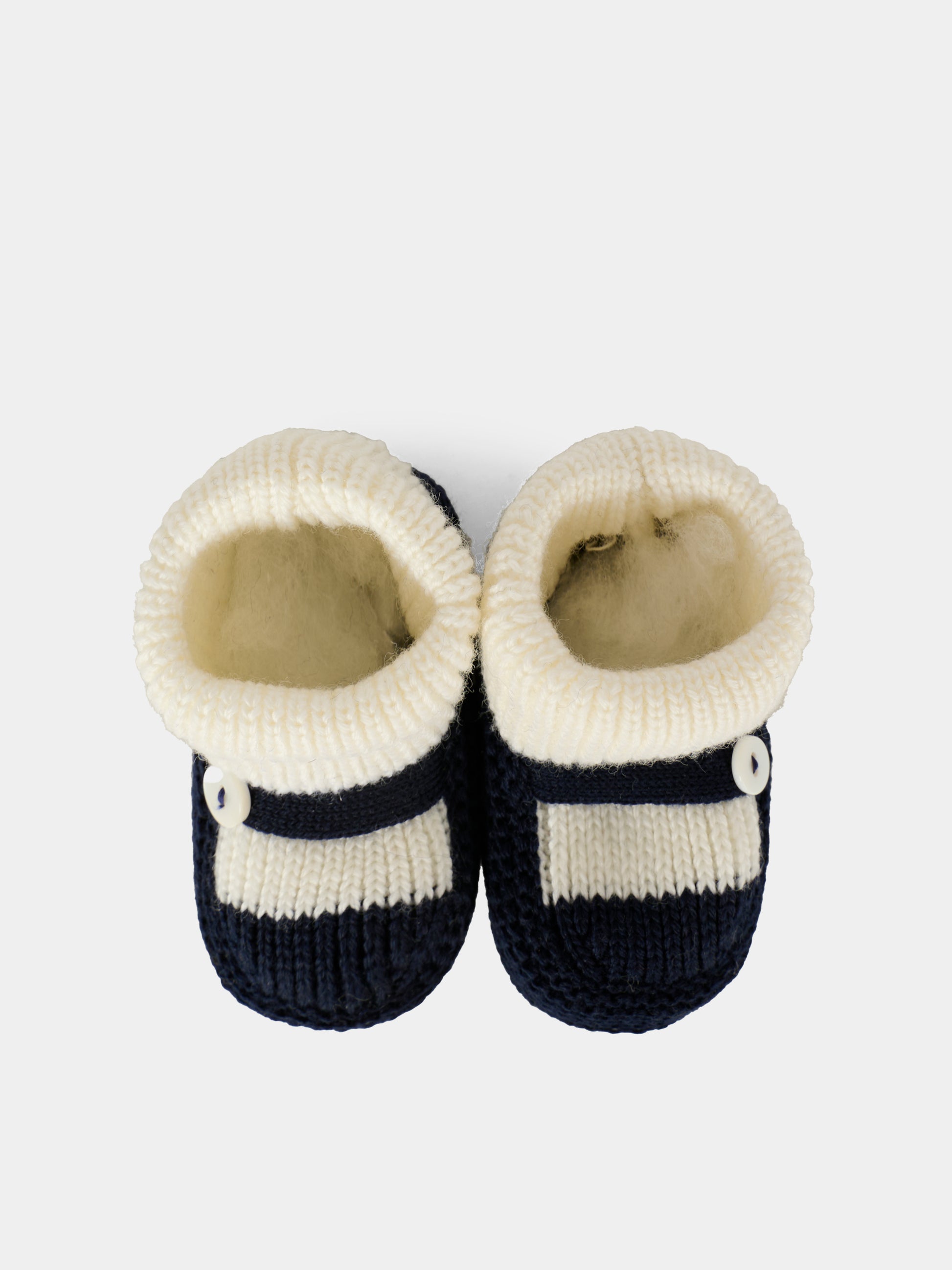 Babbucce blu per neonato,Little Bear,2138 LATTE/BLU