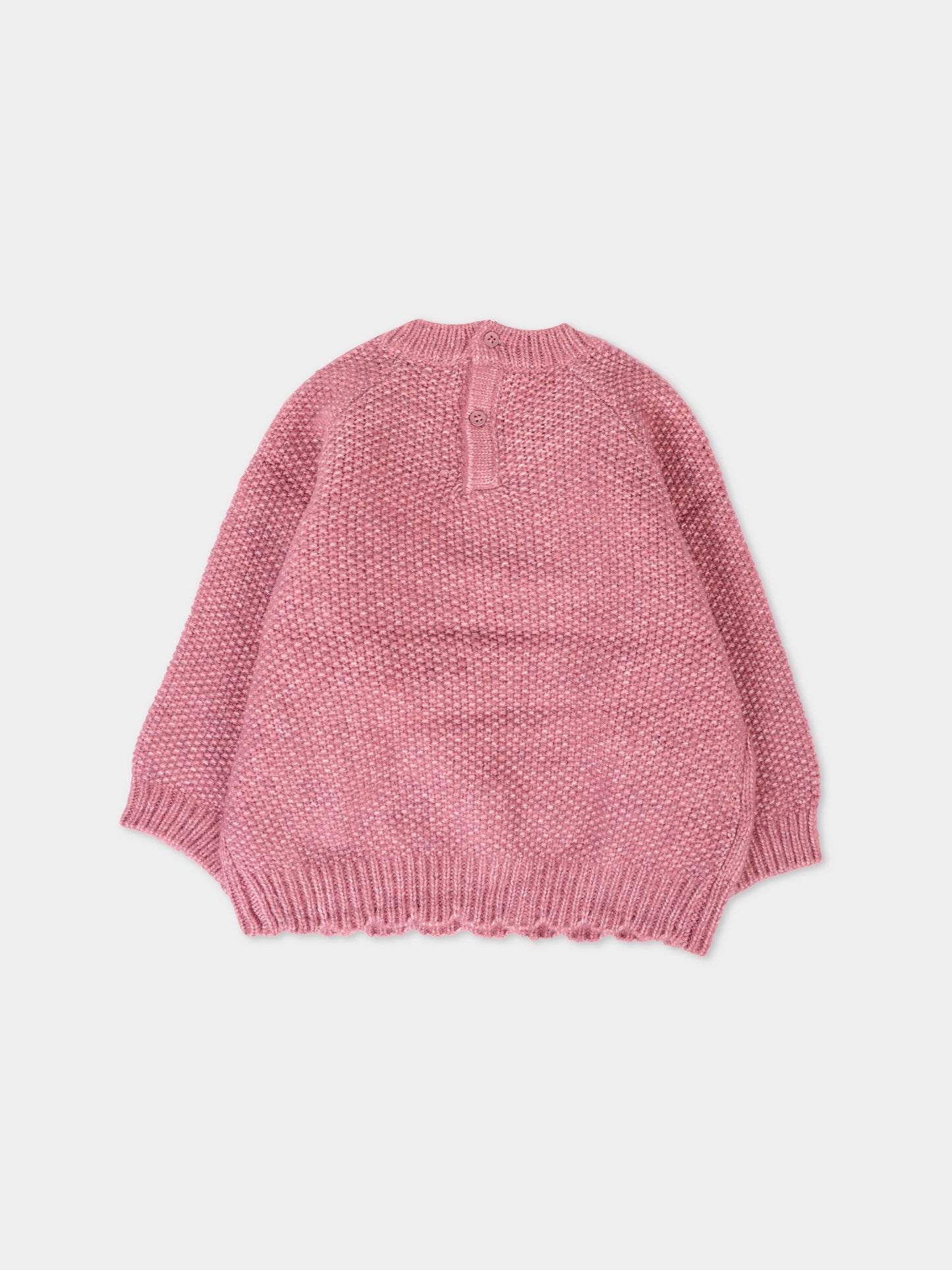 Maglione rosa per neonata con fiori,Mayoral,2352 052