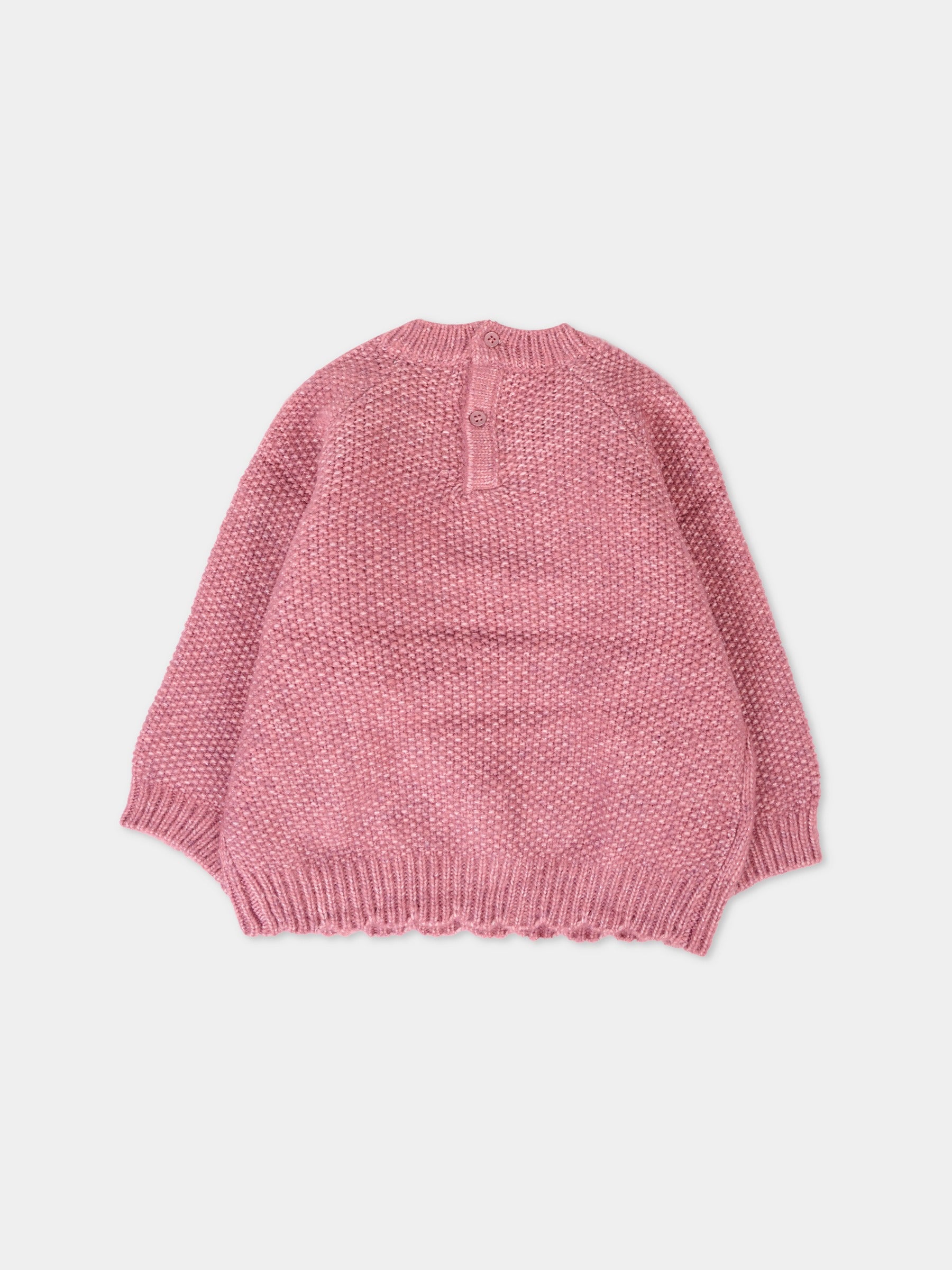 Maglione rosa per neonata con fiori,Mayoral,2352 052