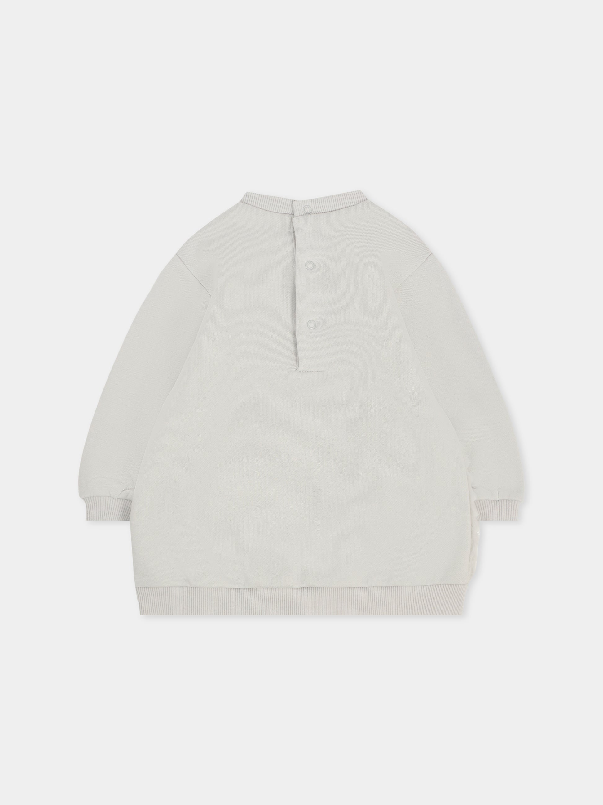 Vestito grigio per neonata con borsa a forma di stella,Mayoral,2919 051