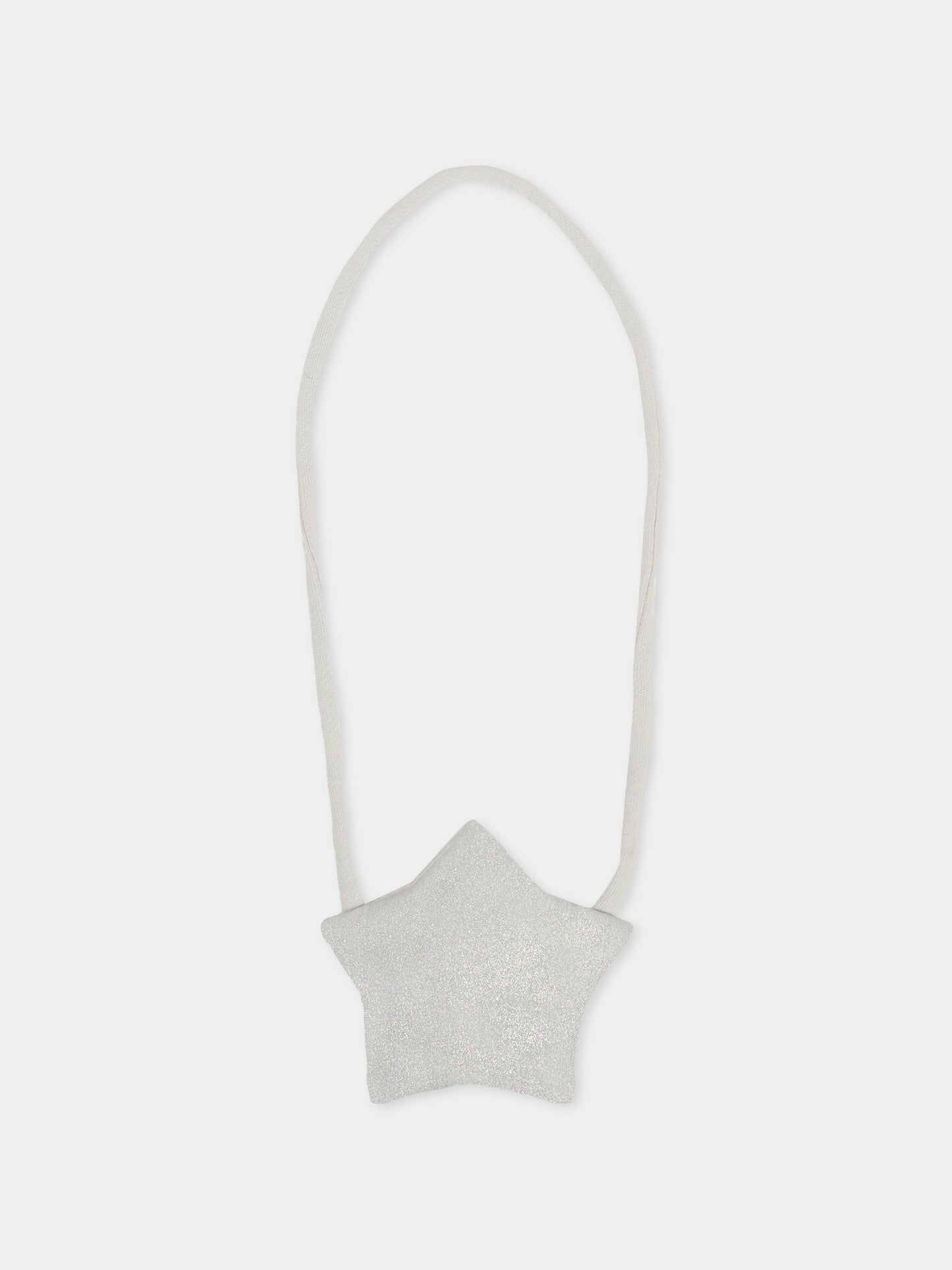 Vestito grigio per neonata con borsa a forma di stella,Mayoral,2919 051