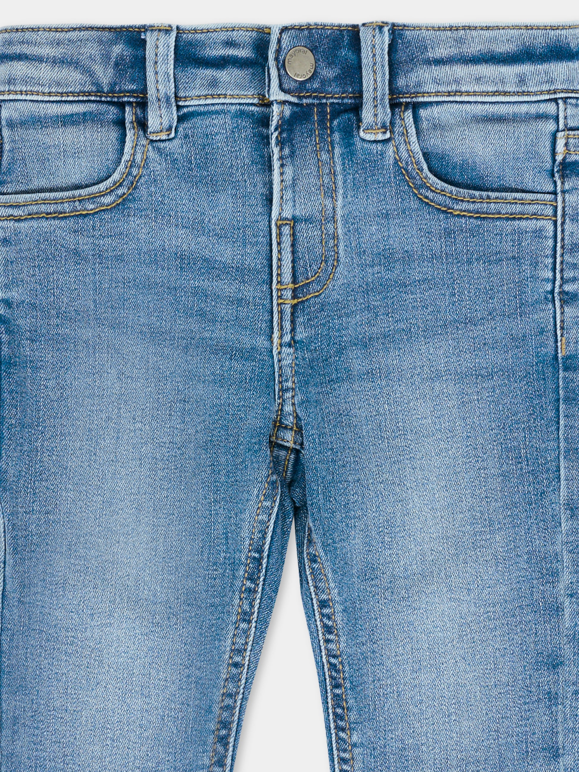 Jeans denim per neonato con logo,Mayoral,510 049