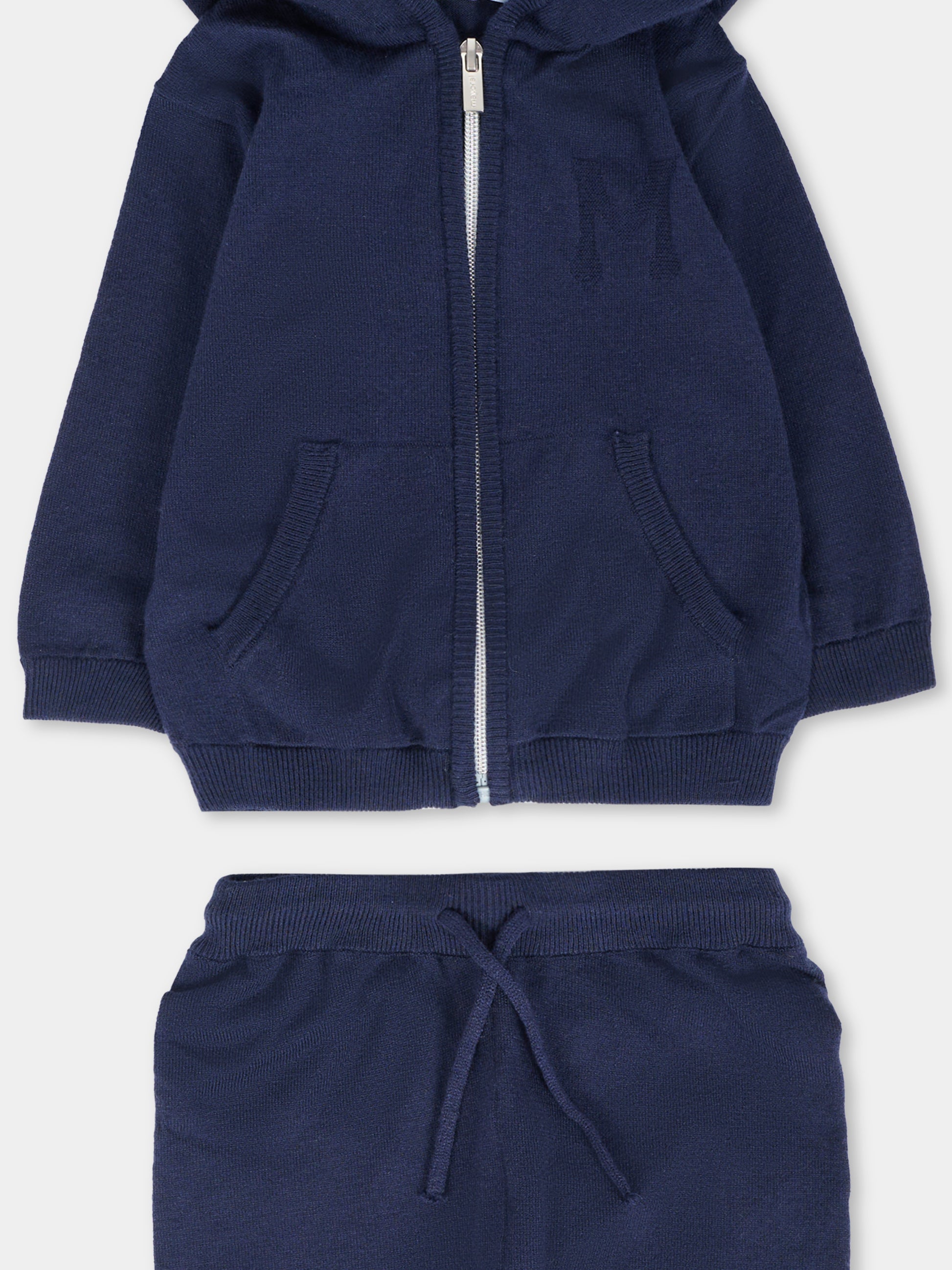 Completo blu per neonato con logo,Mayoral,2514 042