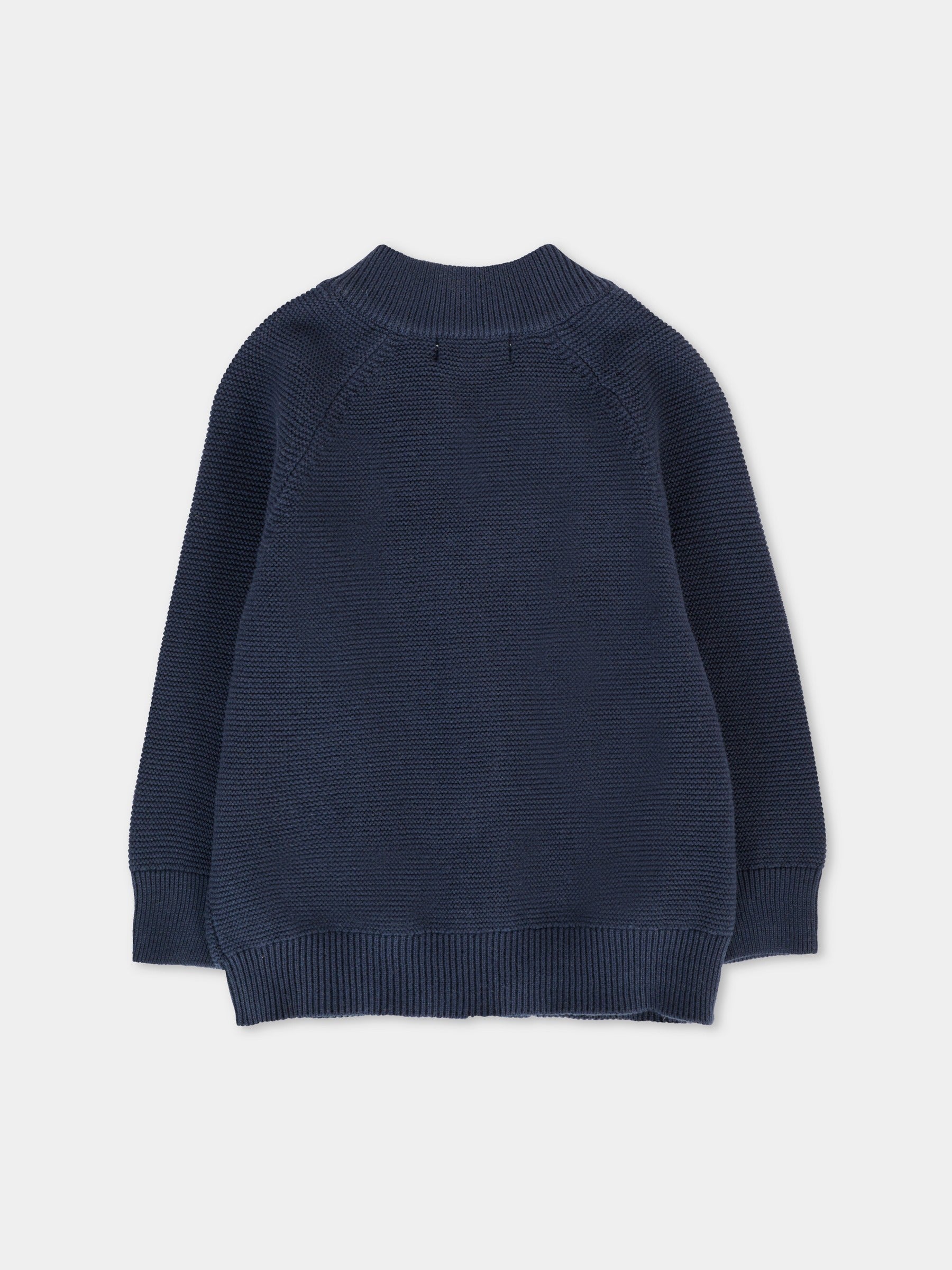 Cardigan blu per neonato con patch logato,Mayoral,2351 068