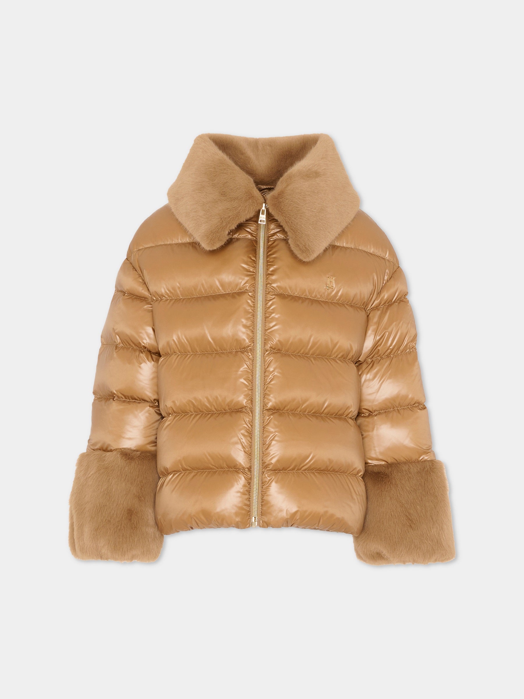 Piumino cammello per bambina,Herno Kids,PI000183G 12017Z 2157