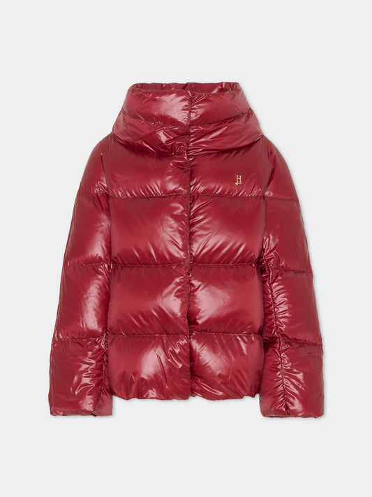 Piumino bordeaux per bambina,Herno Kids,PI000189G 12017Z 6705