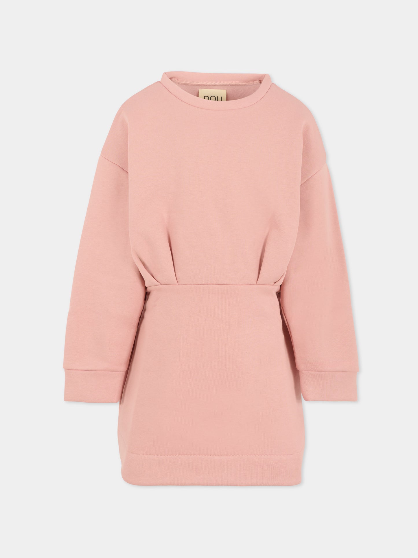 Vestito rosa per bambina con fiocco,Douuod Kids,DX1A50 Z2502 50R