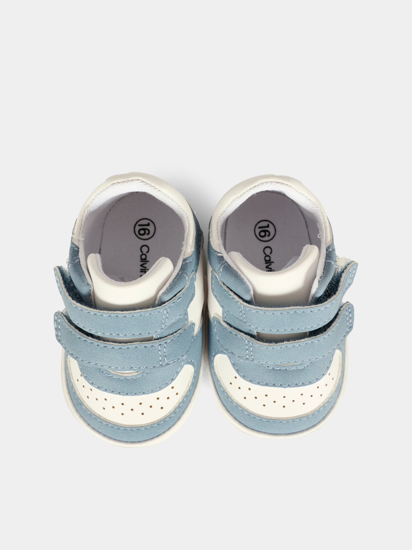Sneakers blu per neonato con logo,Calvin Klein Kids,V0B9 83146 1755A357