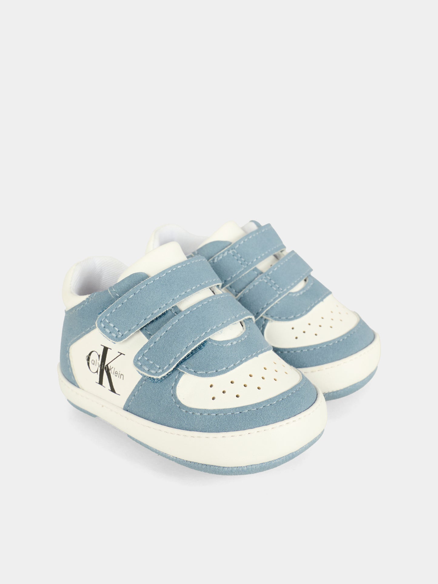 Sneakers blu per neonato con logo,Calvin Klein Kids,V0B9 83146 1755A357