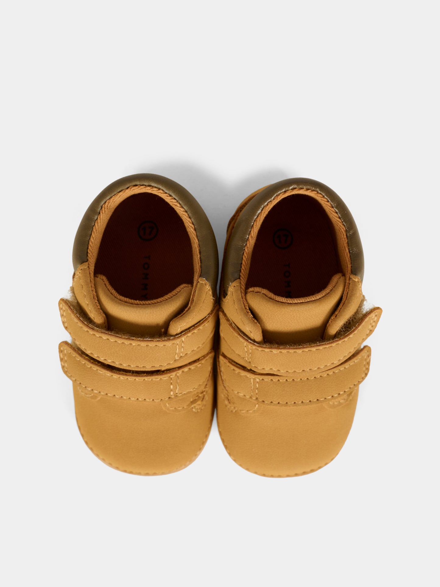 Sneakers marroni per neonato con logo,Tommy Hilfiger Junior,T0B5 34059 1755206