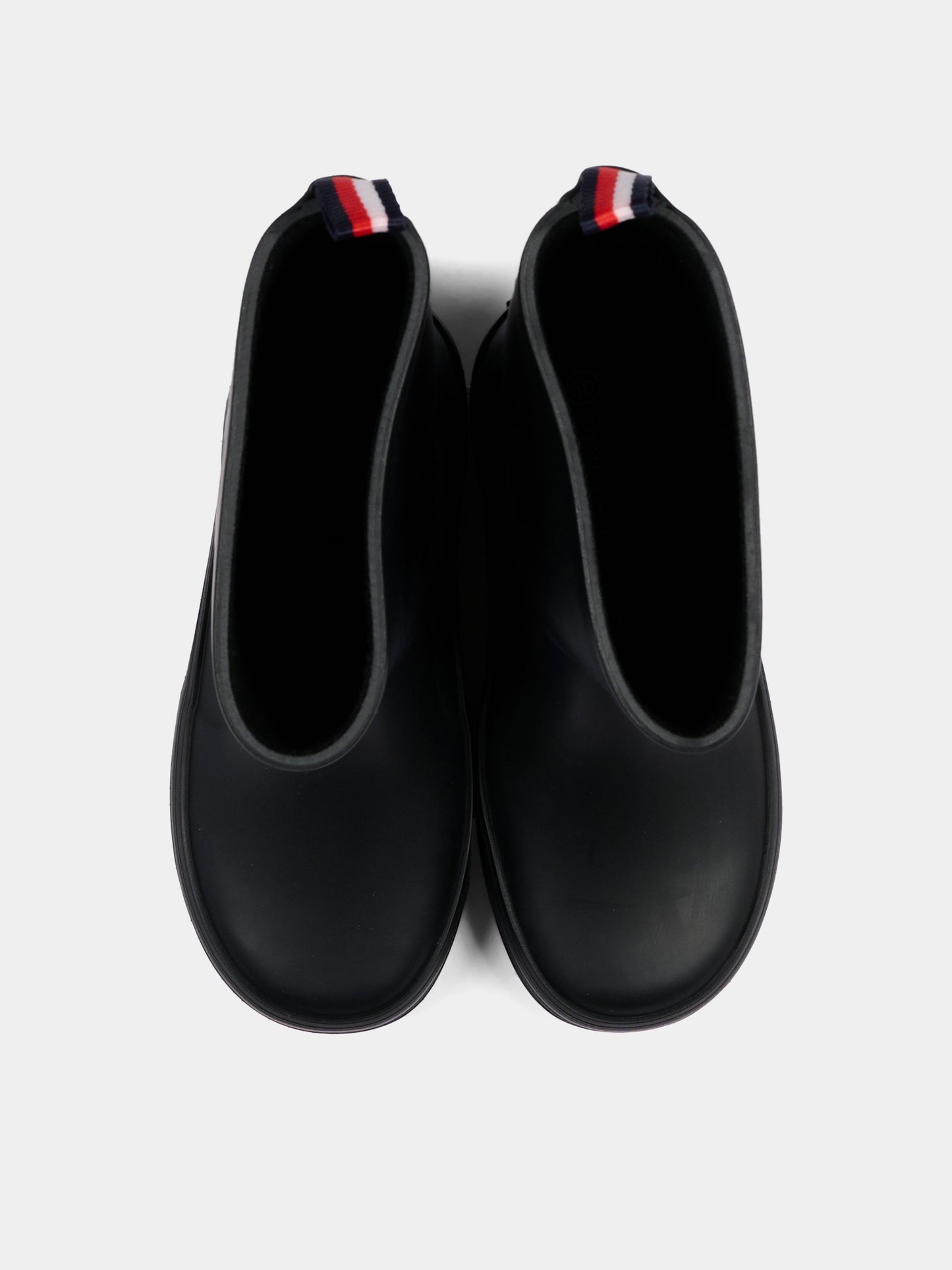 Black rain boots for Kids with logo