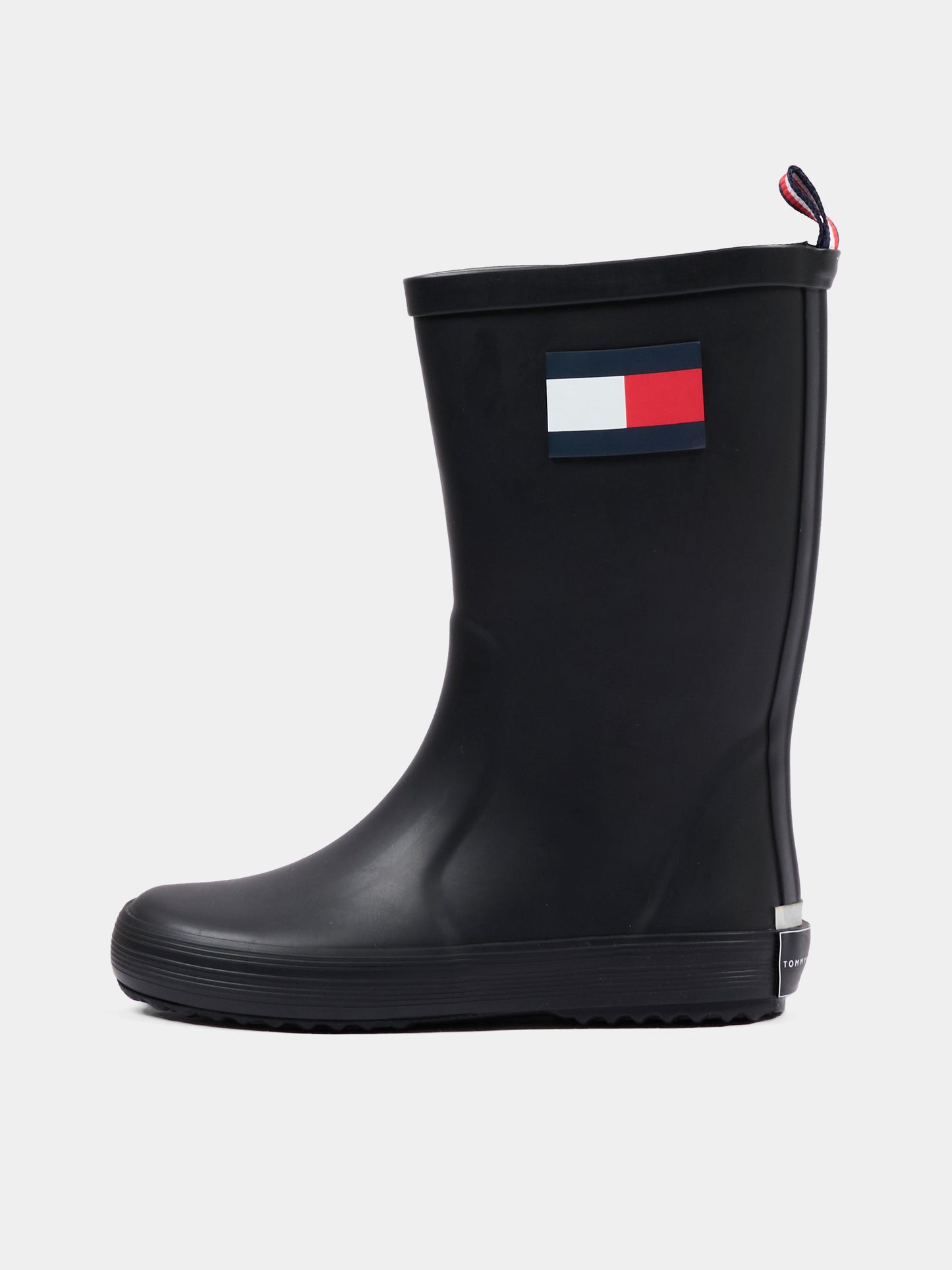 Black rain boots for Kids with logo