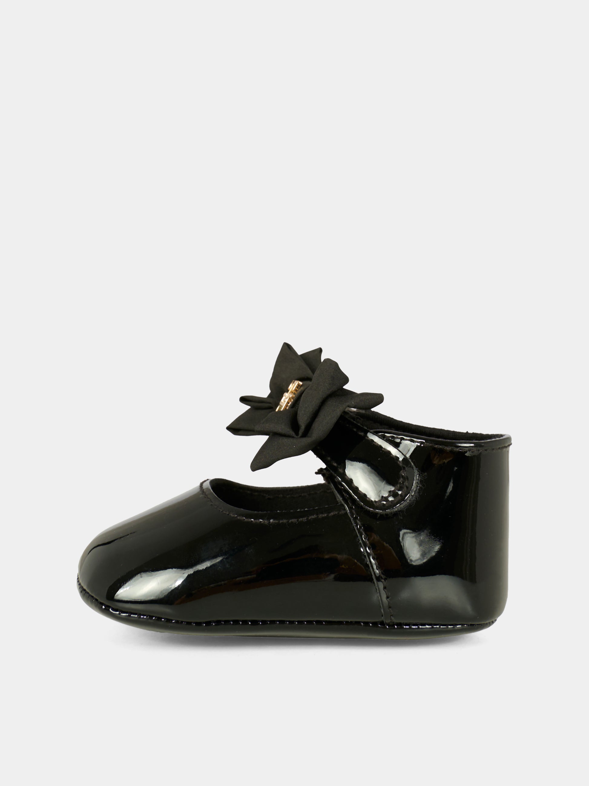 Ballerine nere per neonata con fiocco,Tommy Hilfiger Junior,T0A3 33956 1847999