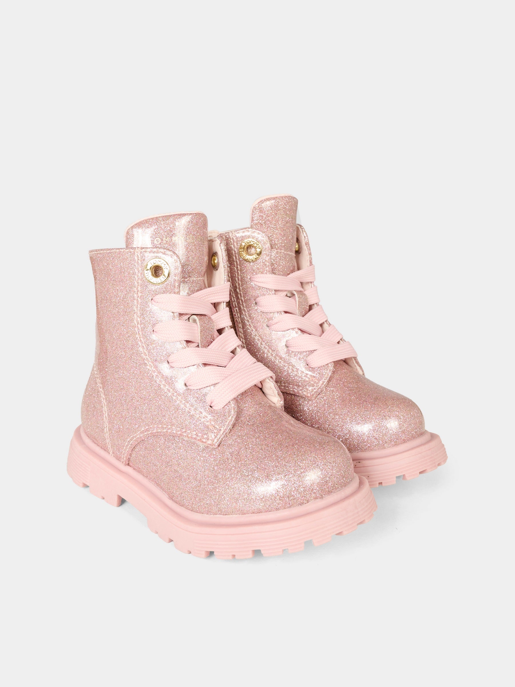 Anfibi rosa per bambina con logo,Tommy Hilfiger Junior,T1A5 34005 1237302