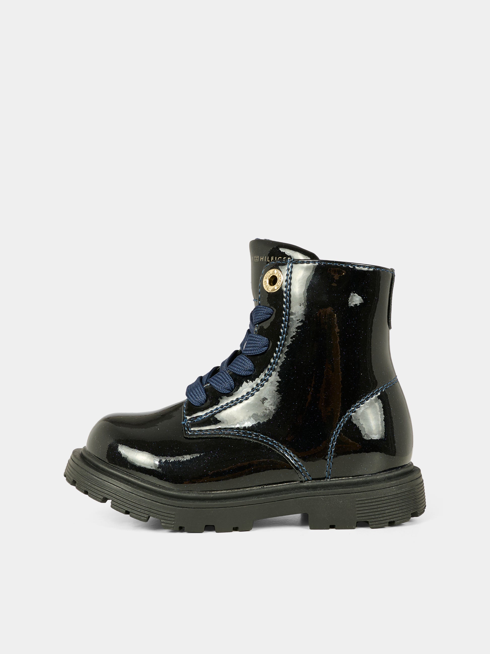 Anfibi blu per bambina con bandierina,Tommy Hilfiger Junior,T1A5 34005 1237800