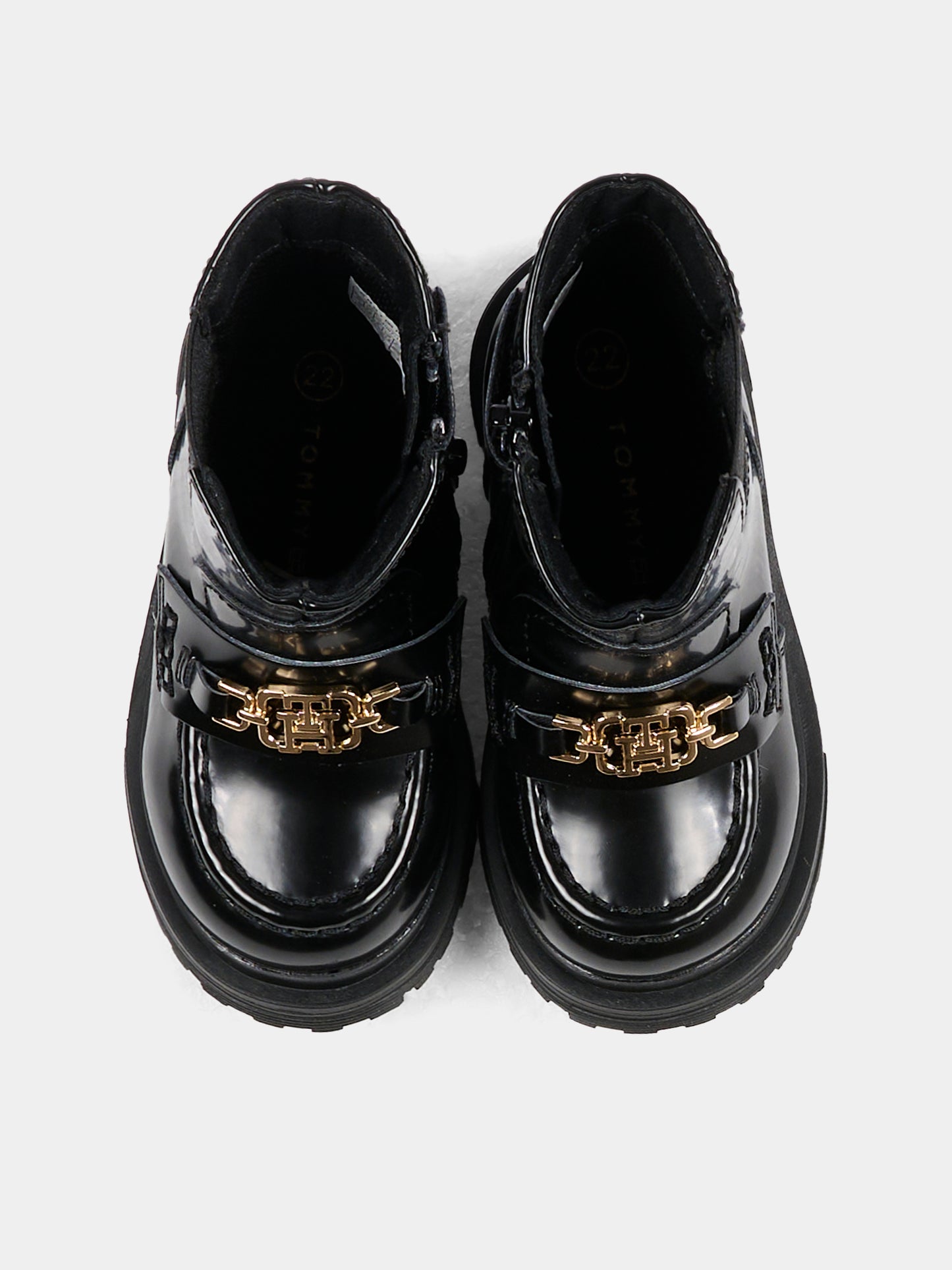 Stivaletti neri per bambina con logo,Tommy Hilfiger Junior,T1A5 34007 1453999