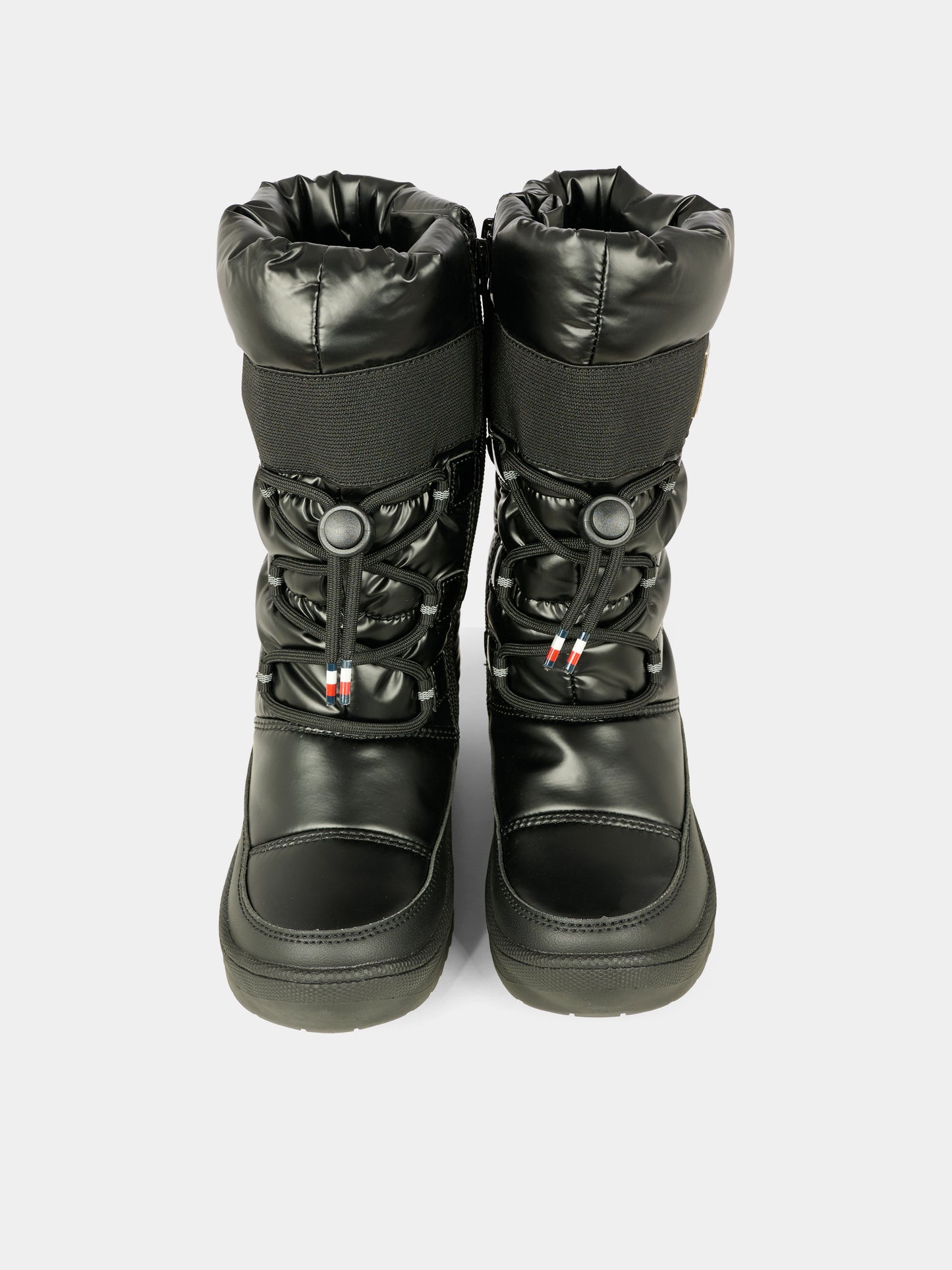 Stivali da neve neri per bambina con bandierina,Tommy Hilfiger Junior,T3A6 34053 1474999