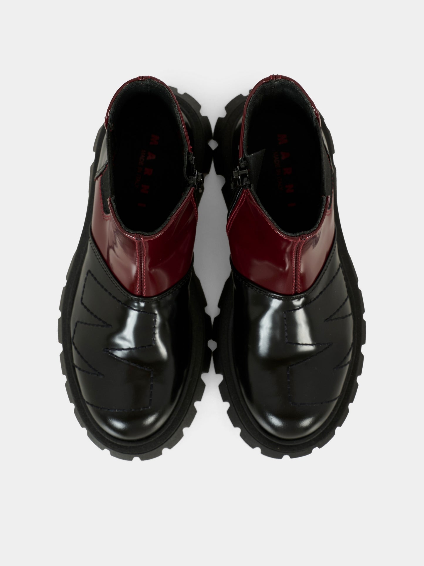 Stivaletti neri per bambini con logo,Marni Kids,82046 - VAR1