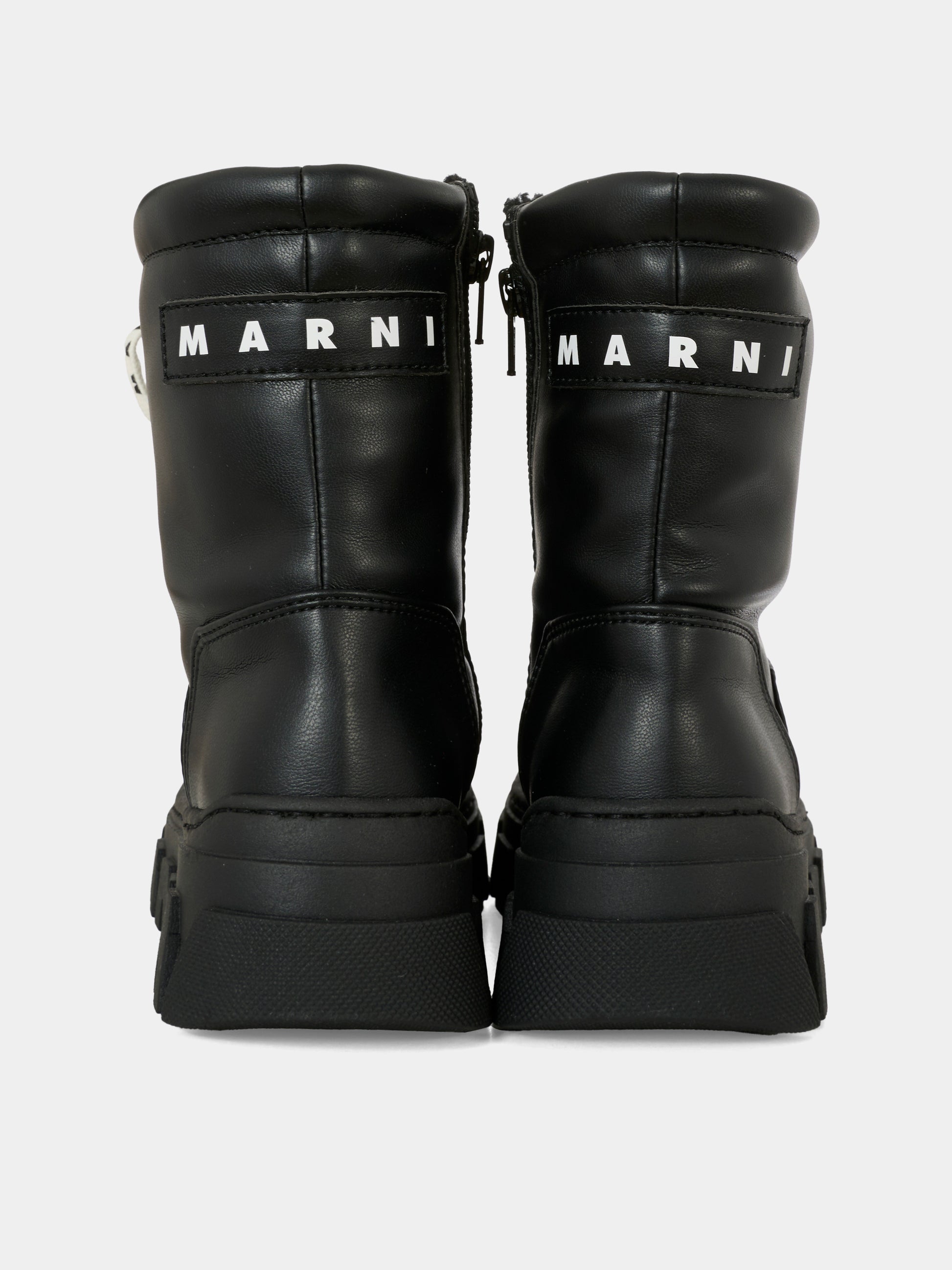 Stivaletti neri per bambini con logo,Marni Kids,82039 - VAR1