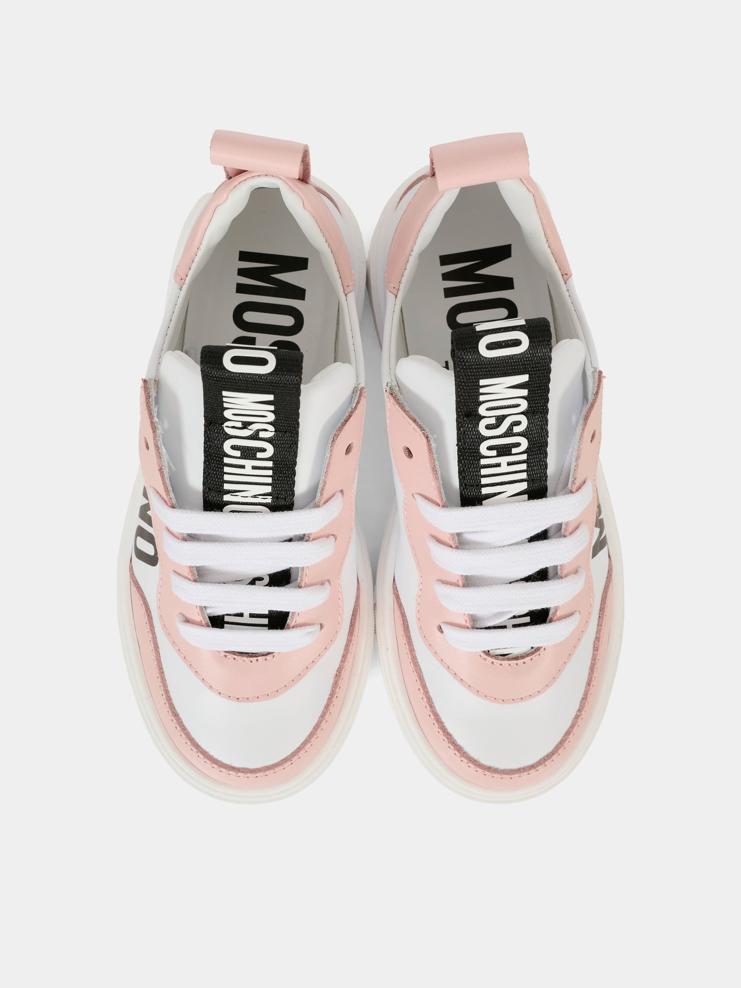 Sneakers rosa per bambina con Teddy Bear,Moschino Kids,81920 - VAR2
