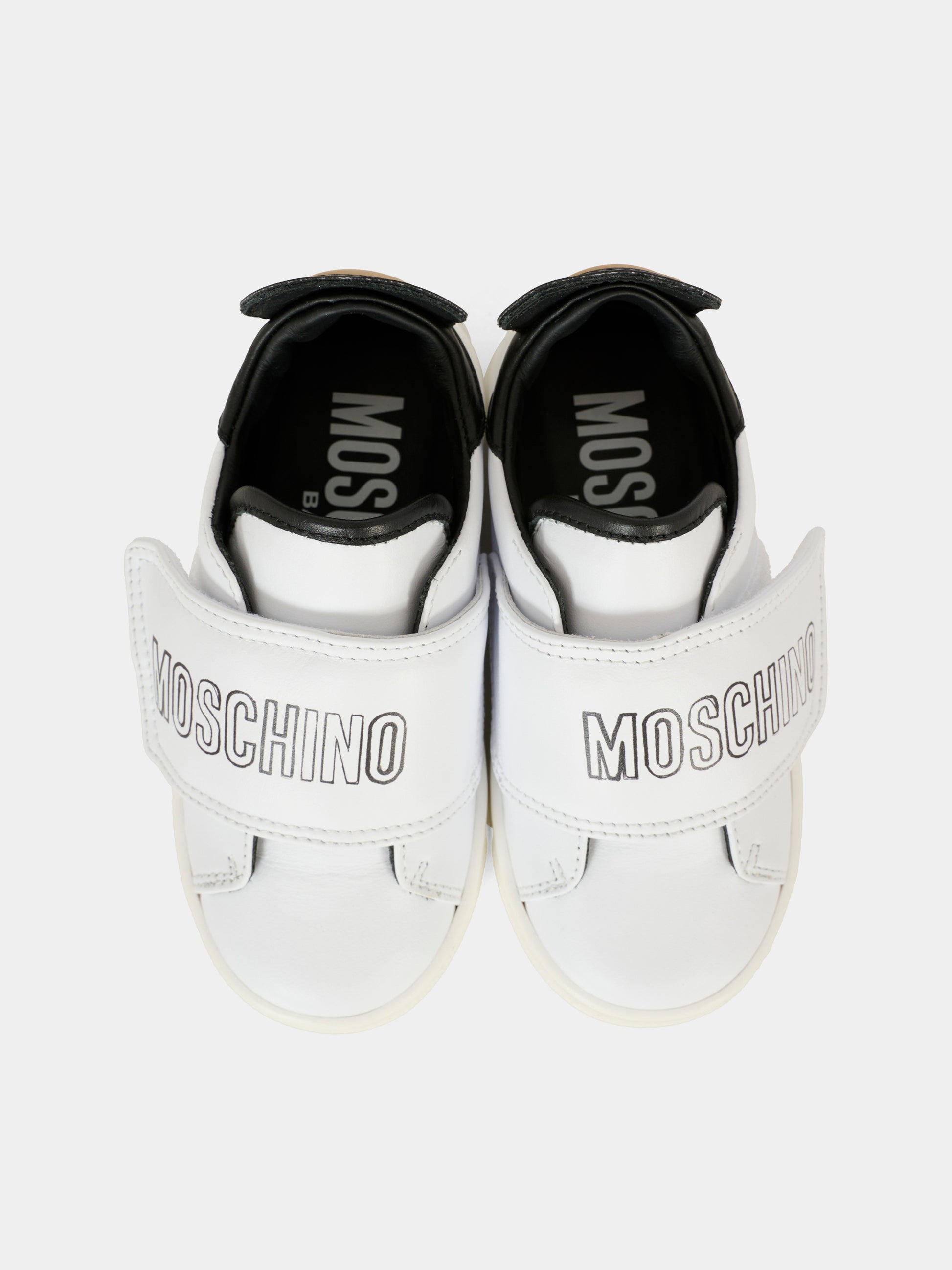 Sneakers bianche per neonato e bambino con Teddy Bear,Moschino Kids,81832 - VAR2
